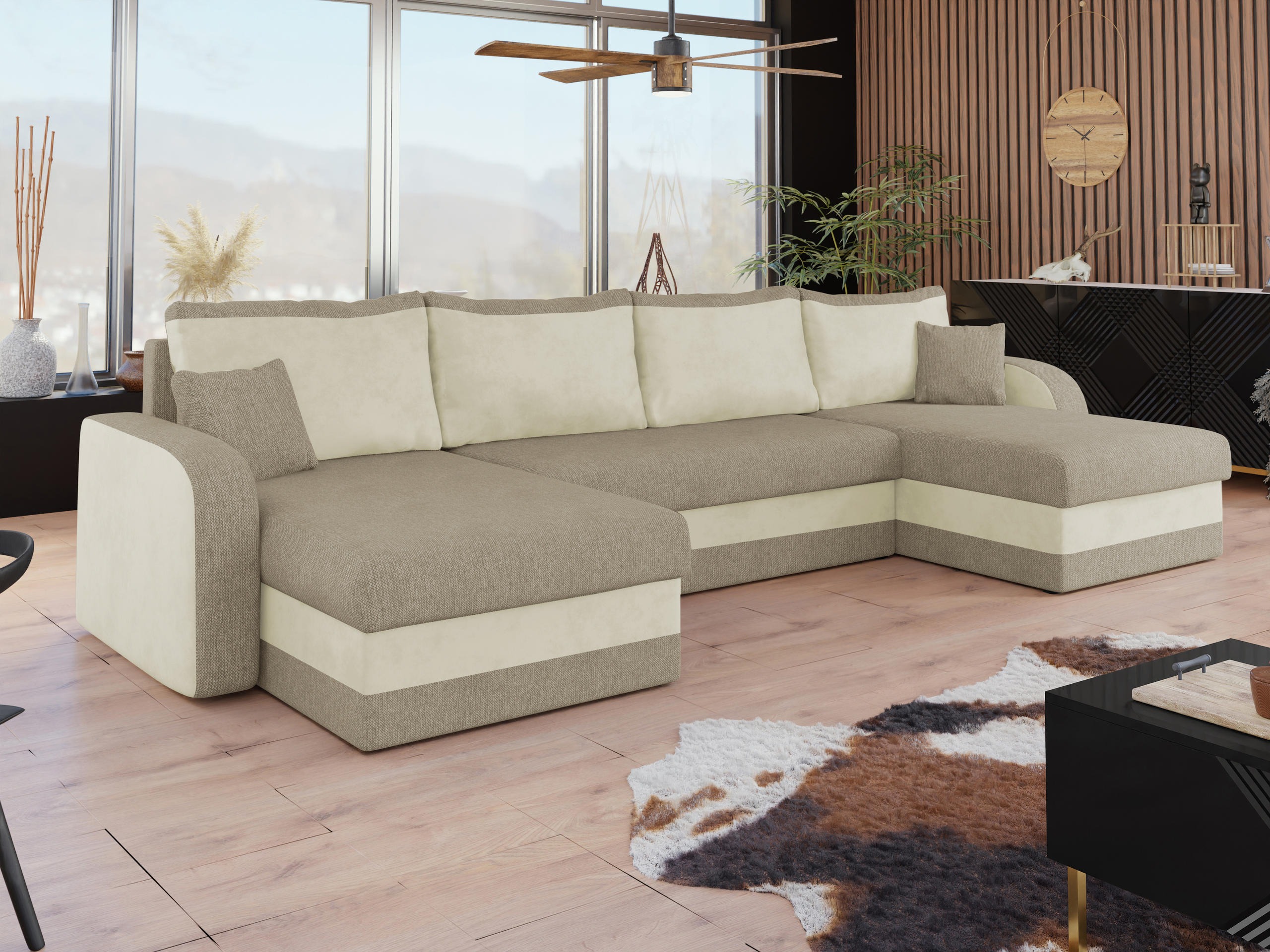 Ъглов диван Comfivo Melissa III (Matana 17 + Polo 872)