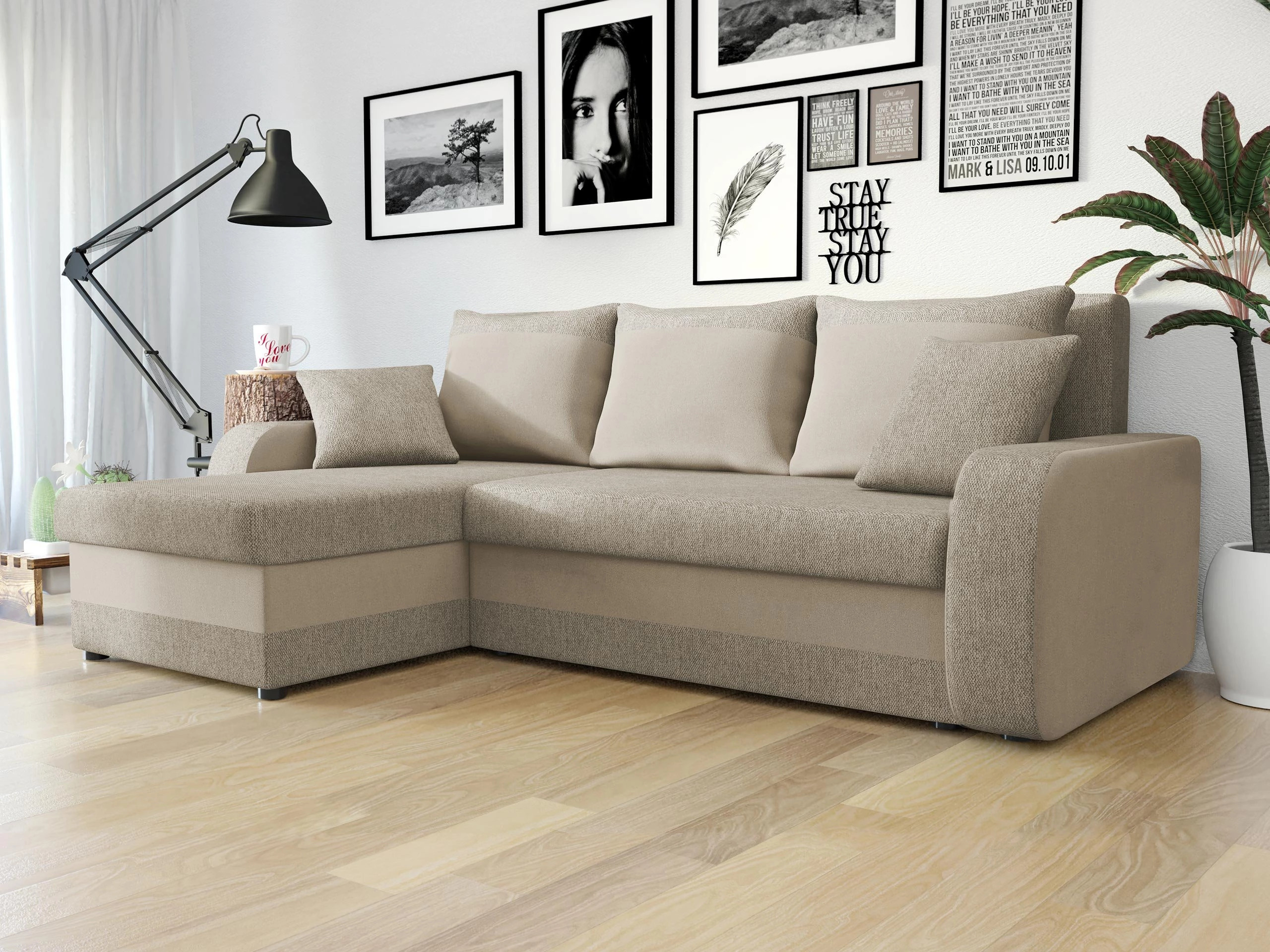 Ъглов диван Comfivo Melissa (Matana 17 + Manila 02)