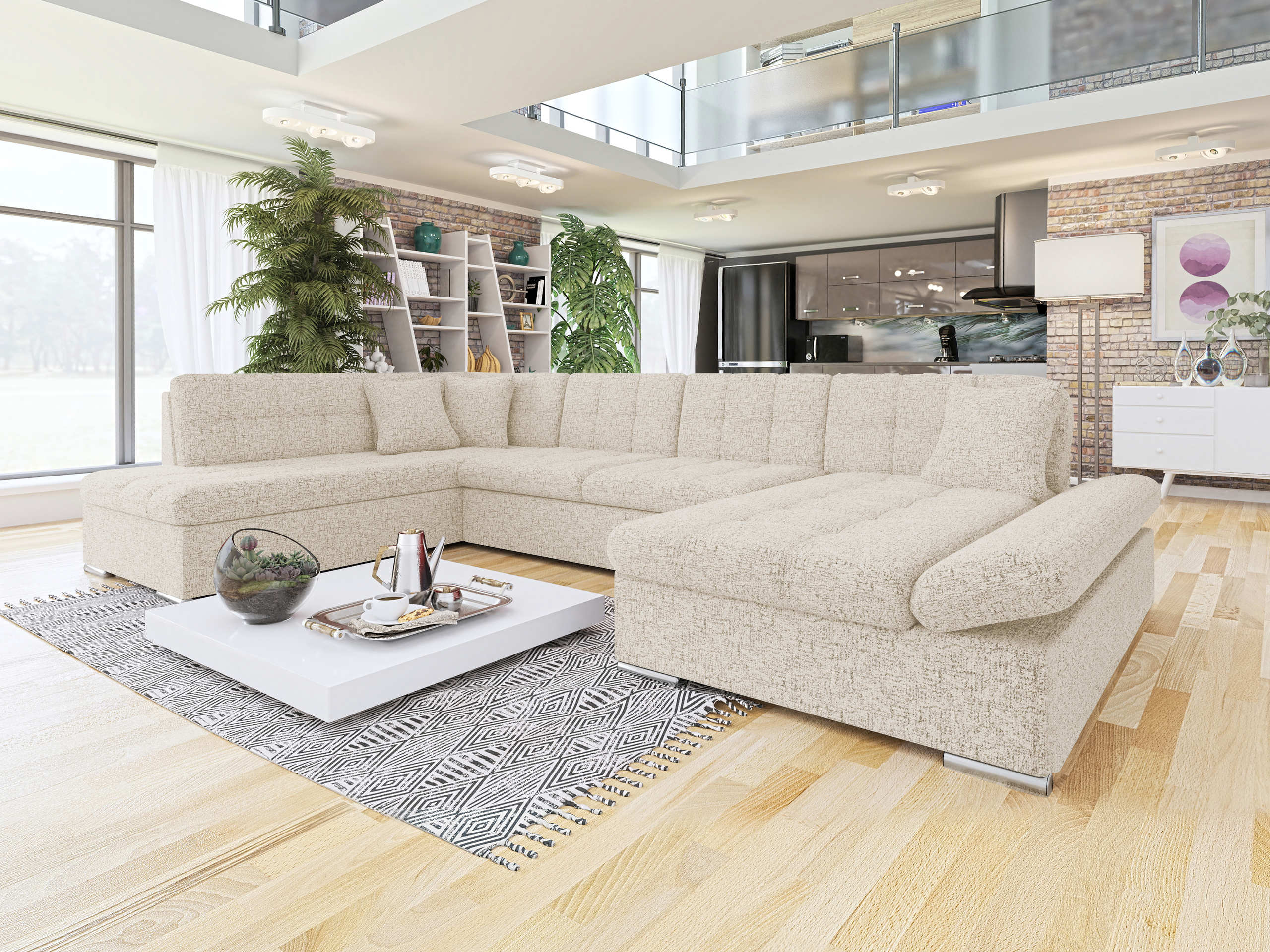 Ъглов диван Comfivo Tilia I (Bella 05)