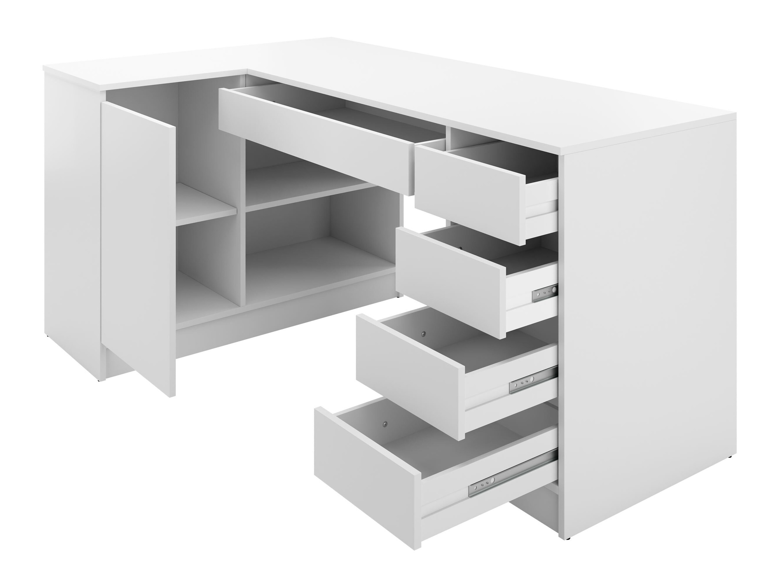 Ъглово офис бюро Comfivo 568 (Бежов)