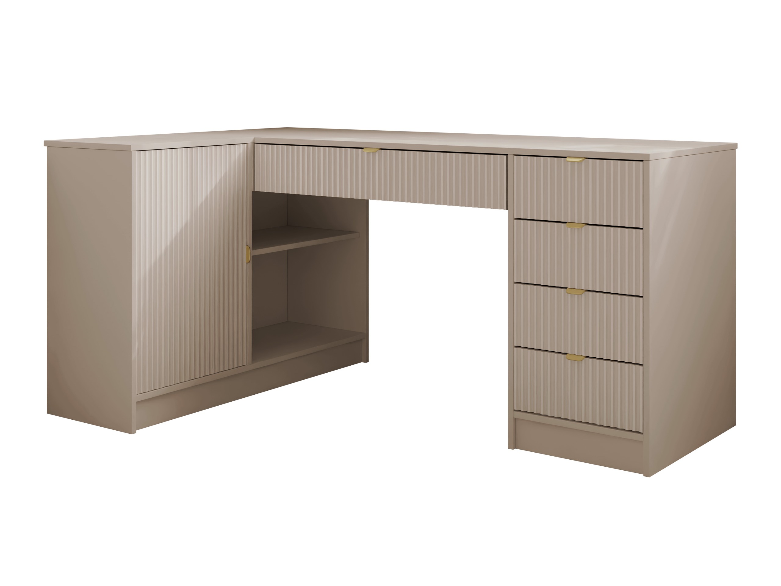 Ъглово офис бюро Comfivo Papilio II (Бежов)