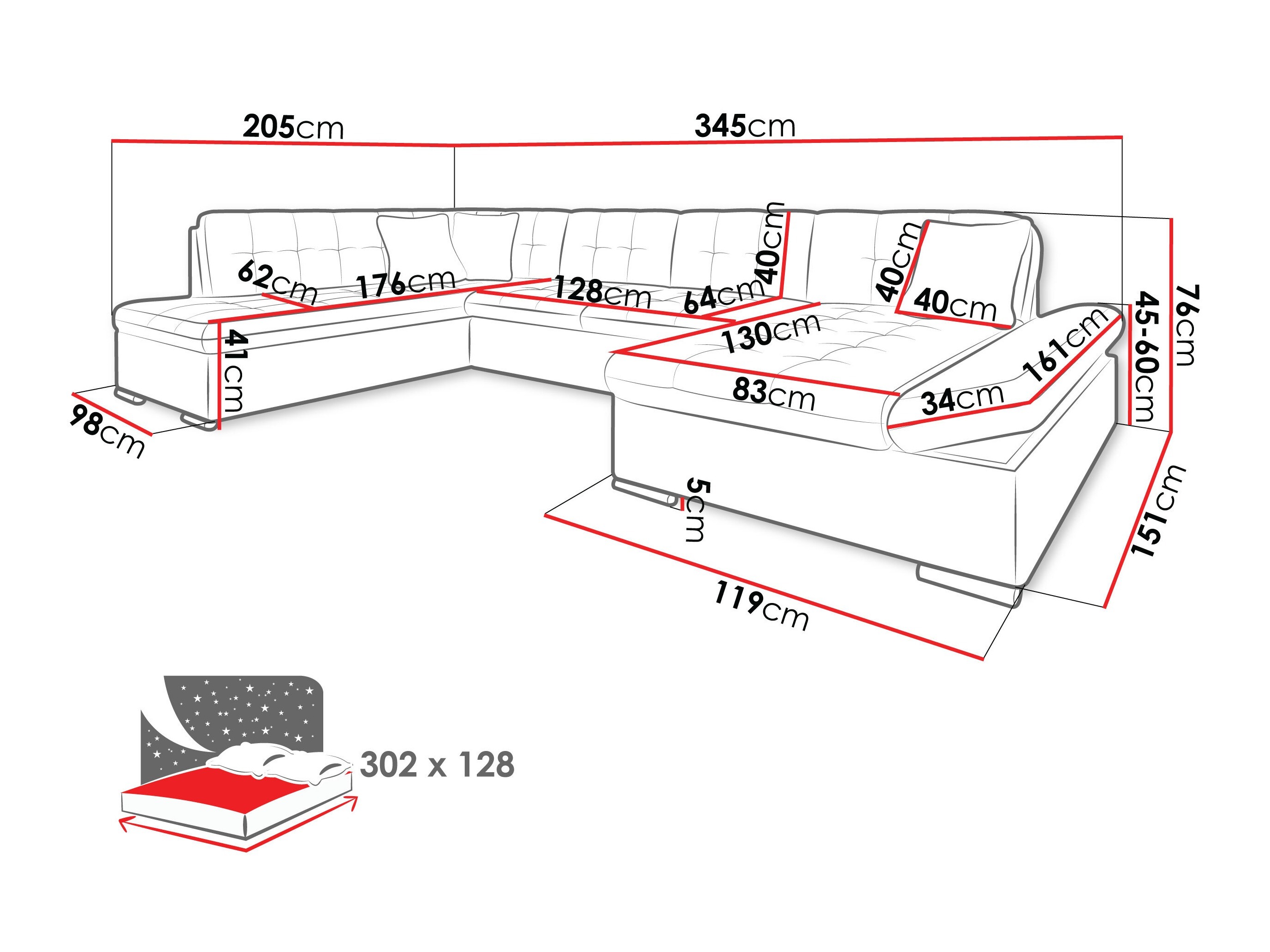 Ъглов диван Comfivo Tilia I (Margo 227.09)