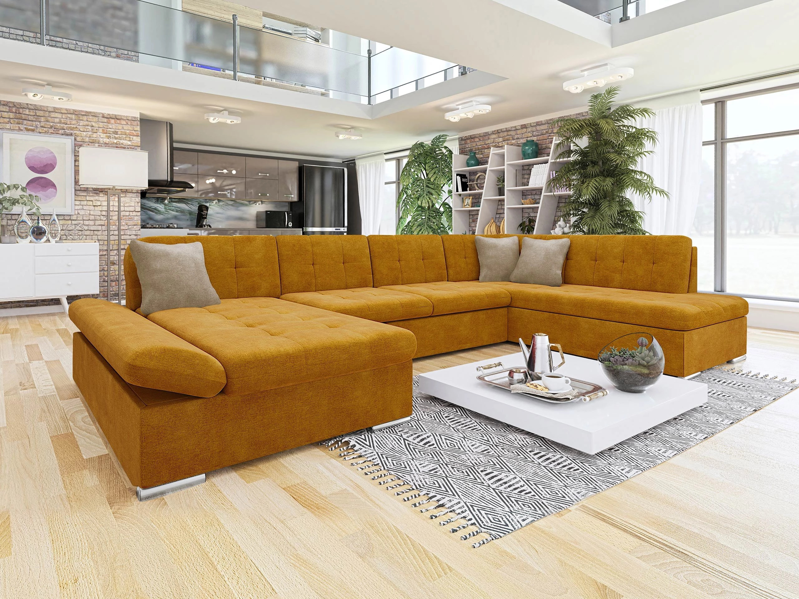 Ъглов диван Comfivo Tilia I (Wave 05 + Wave 02)