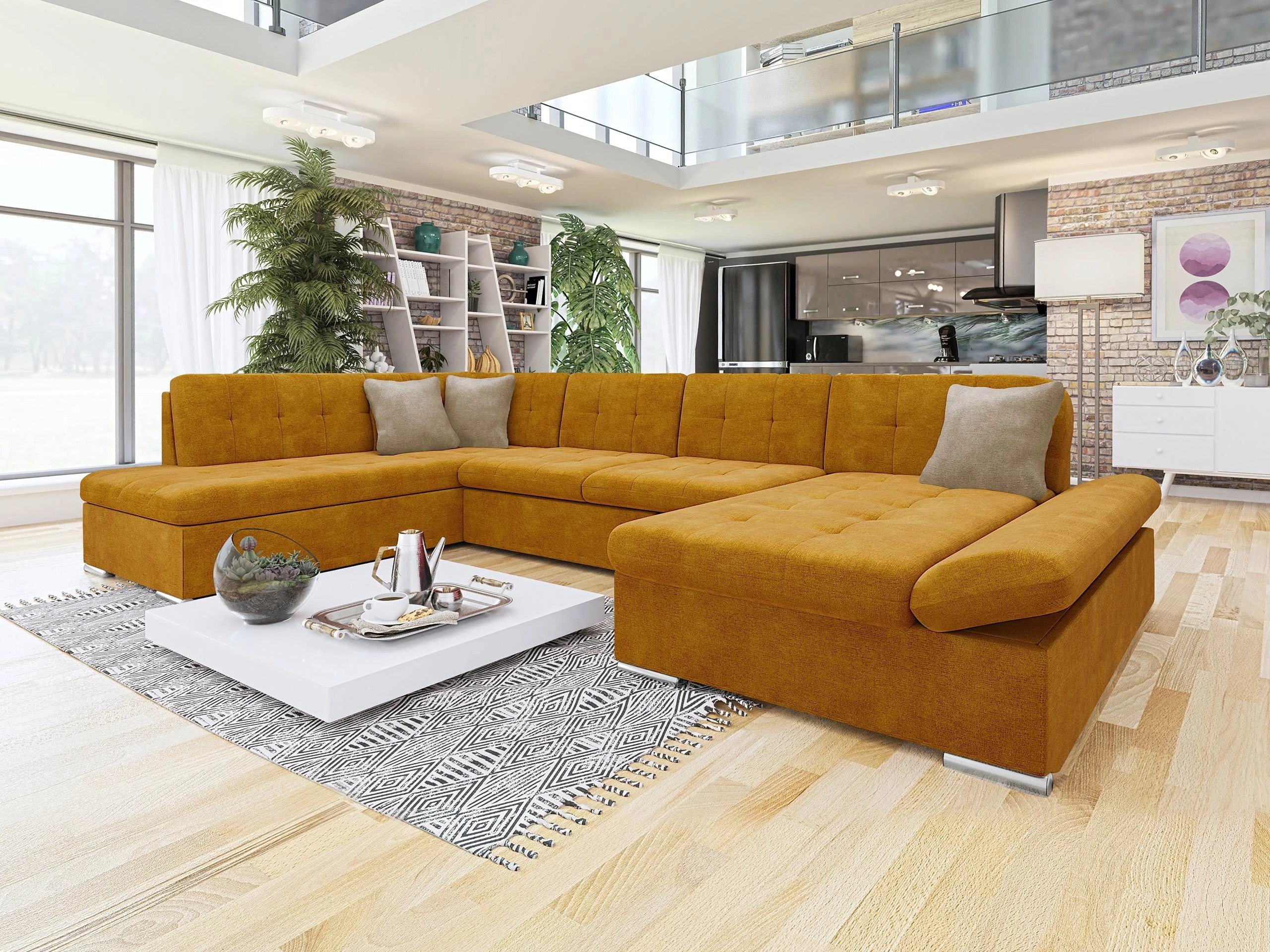 Ъглов диван Comfivo Tilia I (Wave 05 + Wave 02)