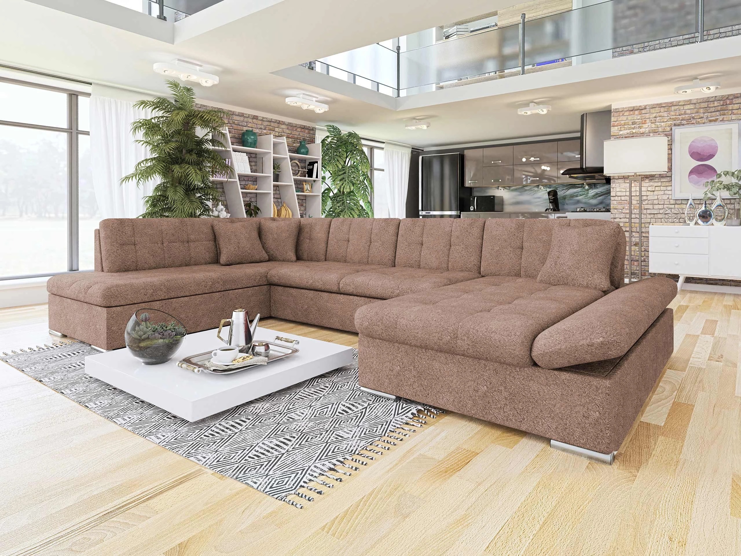 Ъглов диван Comfivo Tilia I (Coral 45)