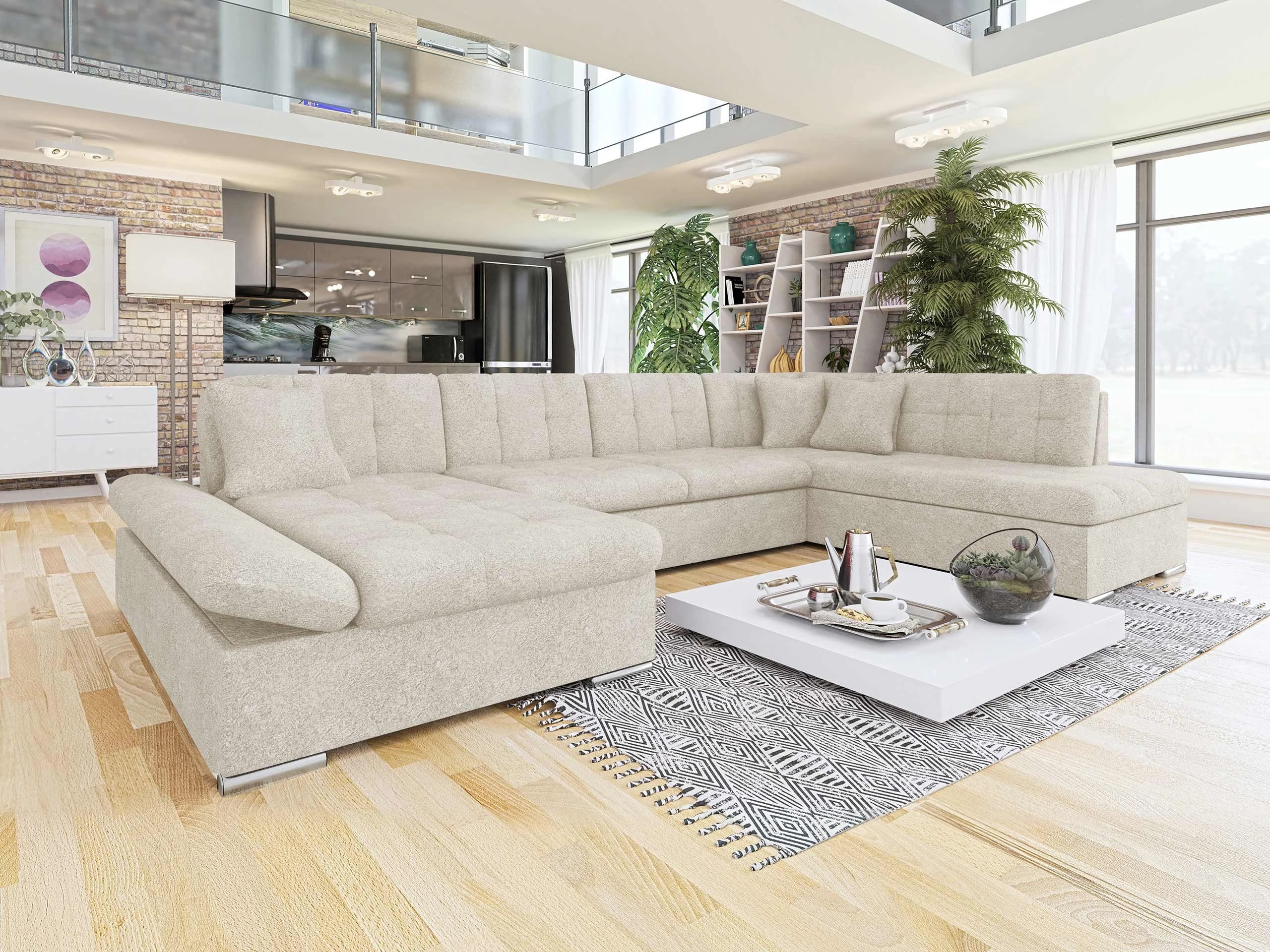 Ъглов диван Comfivo Tilia I (Coral 65)