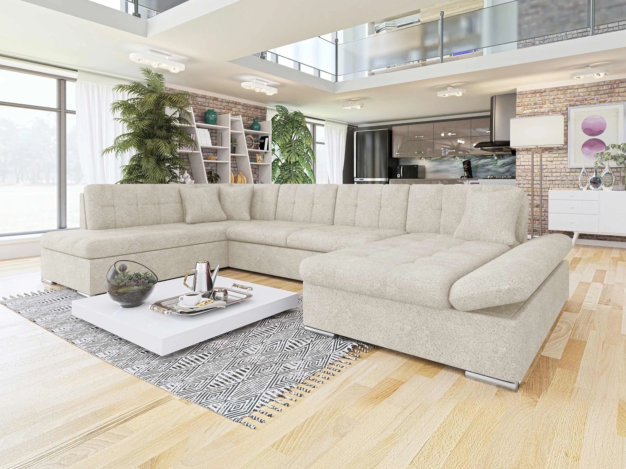 Ъглов диван Comfivo Tilia I (Coral 65)