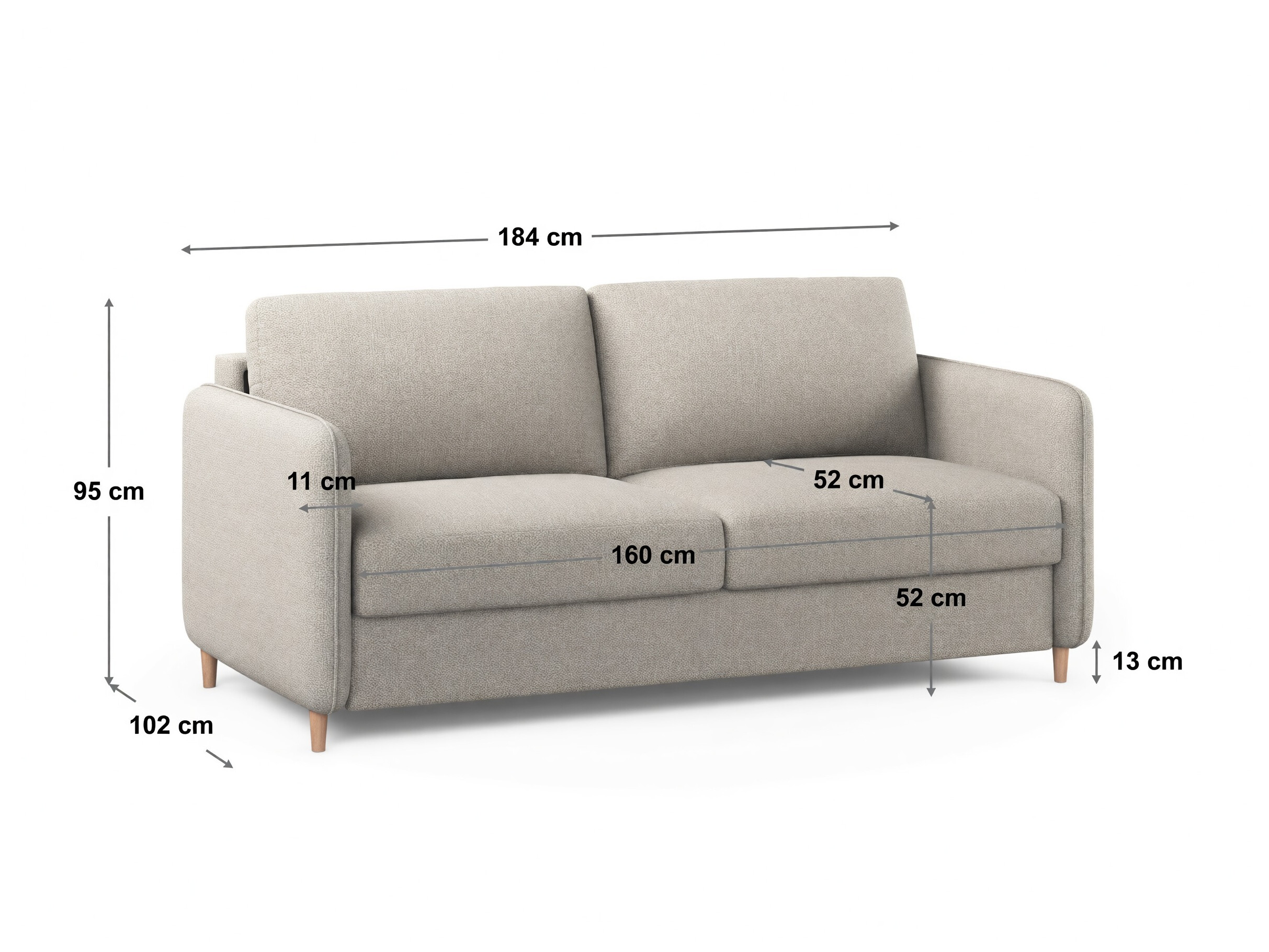 Разтегателен диван Beckley 357 (Babel Blue)