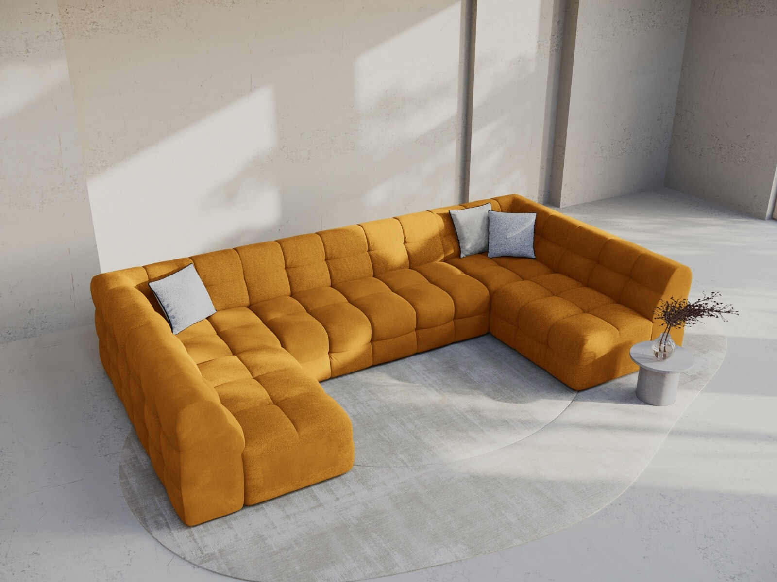 Ъглов диван Fivtivu 105 (Magic Velvet 2288)