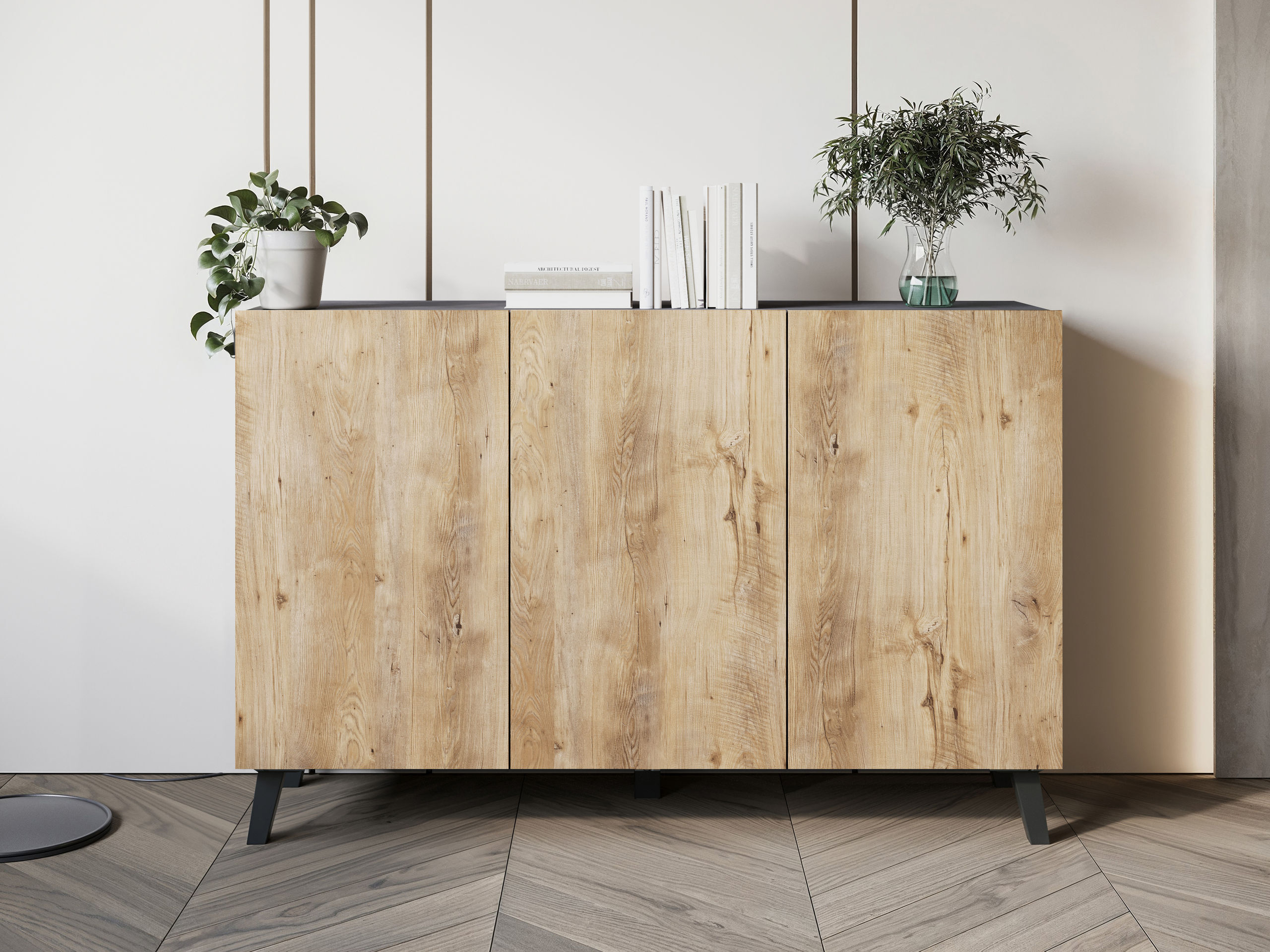 Шкаф Levtive 102 (Matera сив + Кестен)