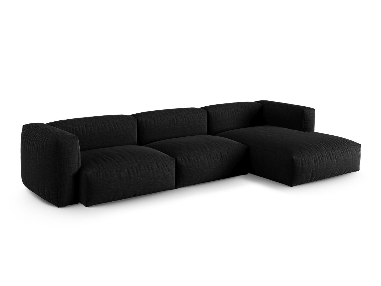 Модулен ъглов диван Sorcoro 121 (Boston Black)