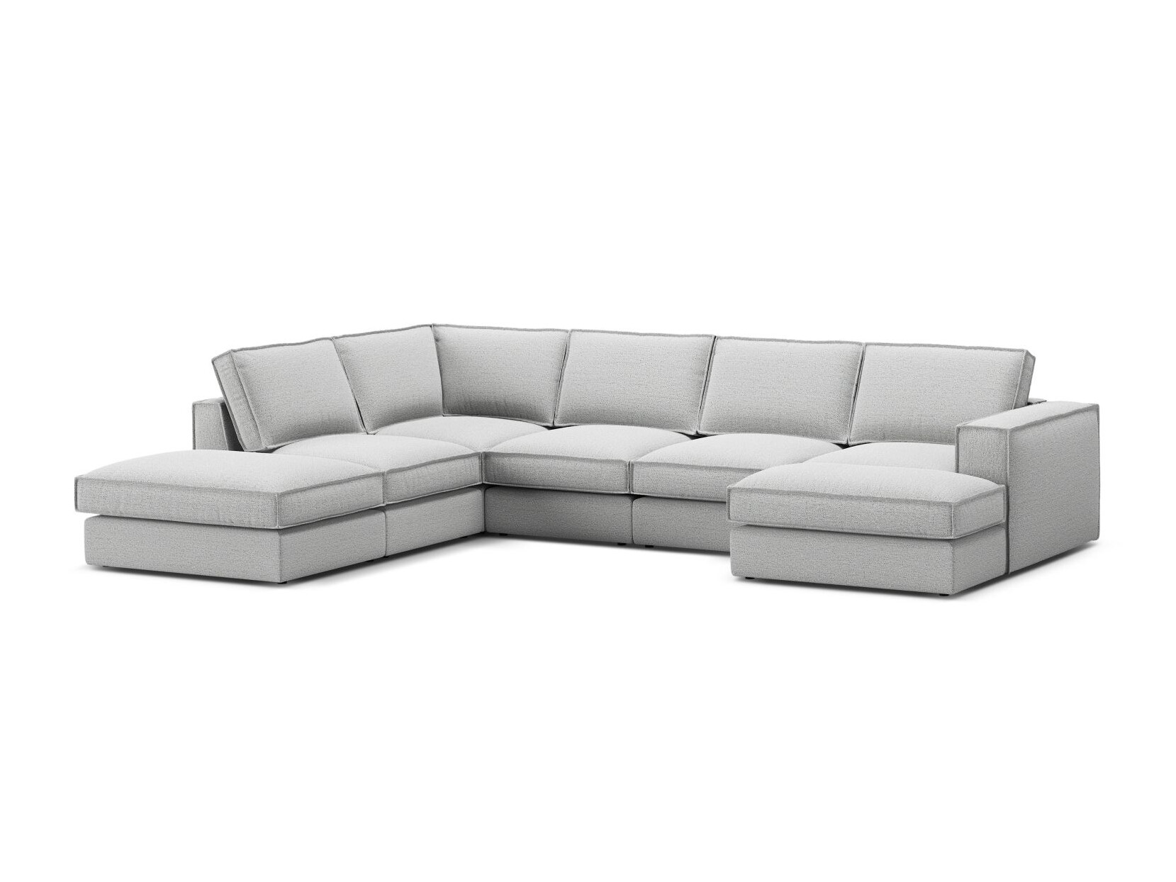 Модулен ъглов диван Dalodei 114 (Babel Light grey)
