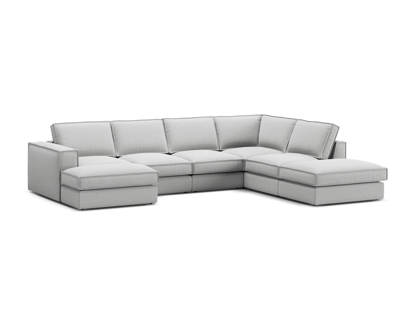 Модулен ъглов диван Dalodei 114 (Babel Light grey)