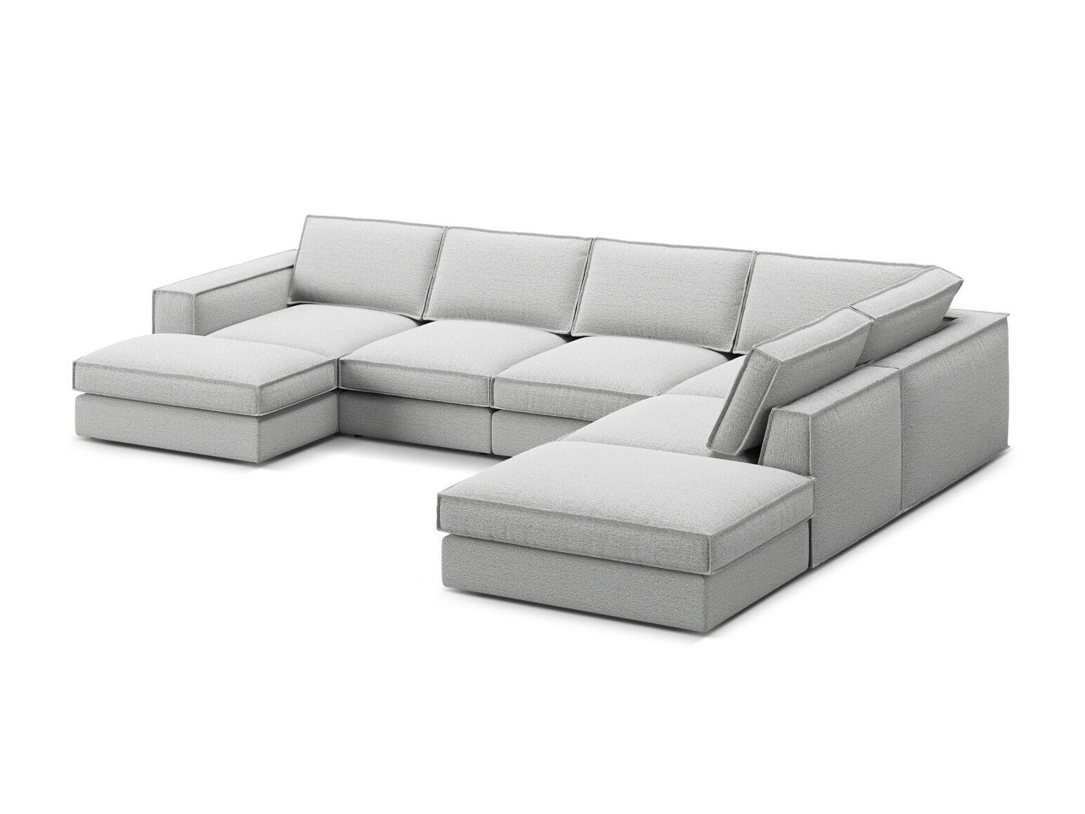 Модулен ъглов диван Dalodei 114 (Babel Light grey)