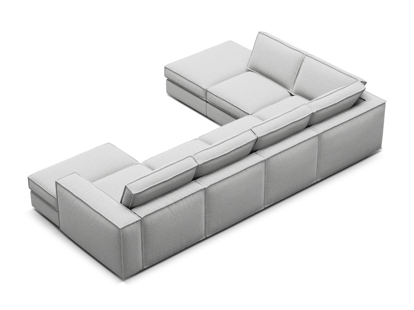 Модулен ъглов диван Dalodei 114 (Babel Light grey)