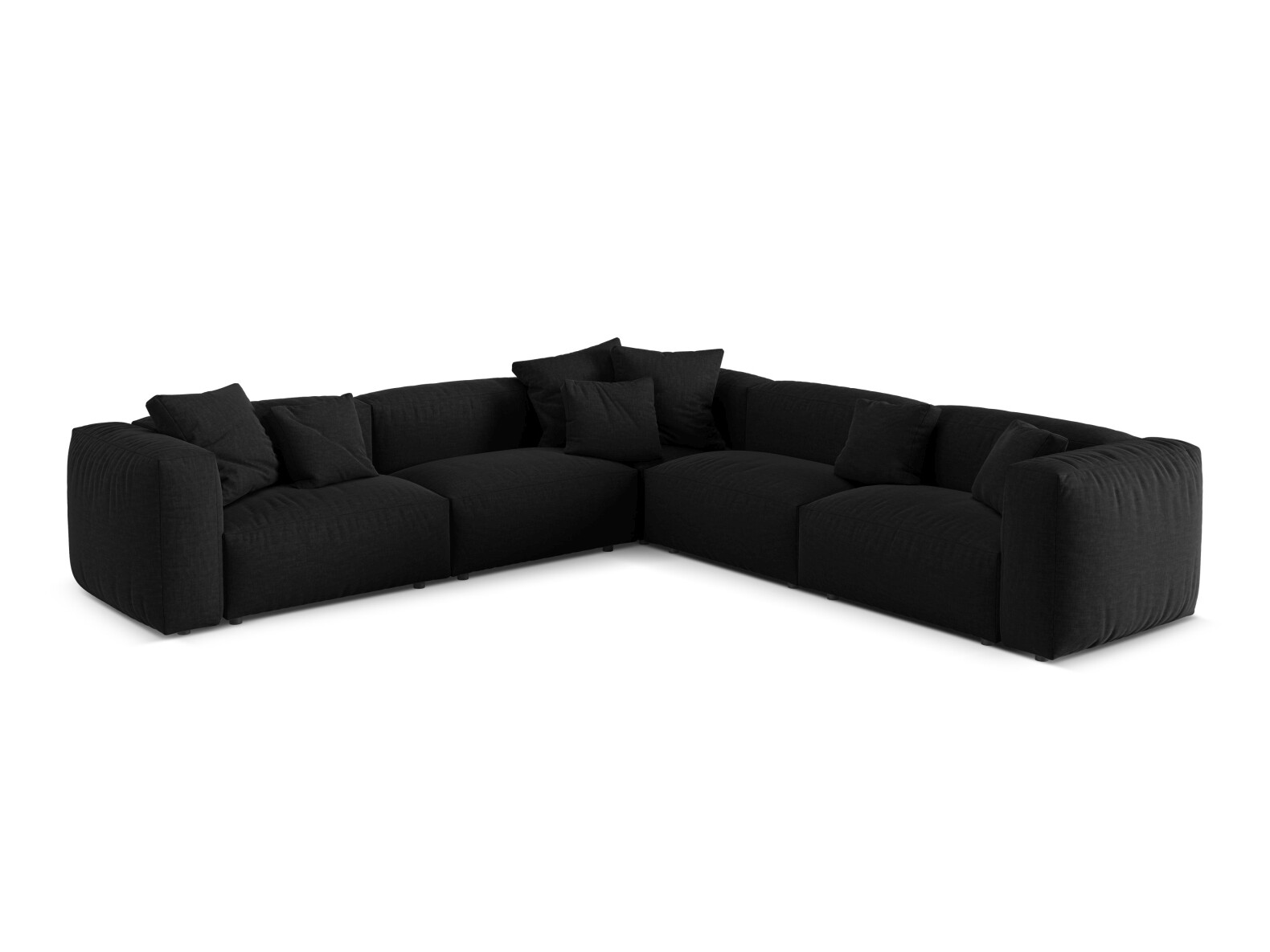 Модулен ъглов диван Sorcoro 130 (Boston Black)