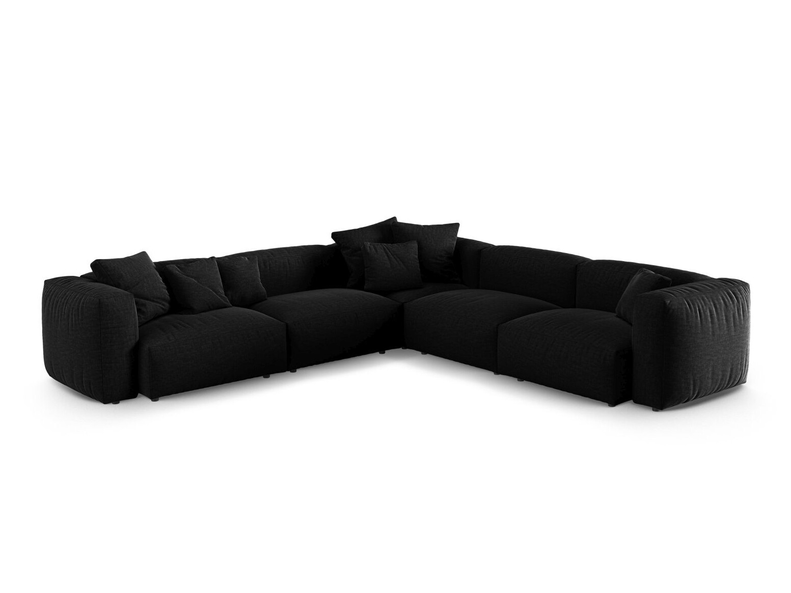 Модулен ъглов диван Sorcoro 131 (Boston Black)