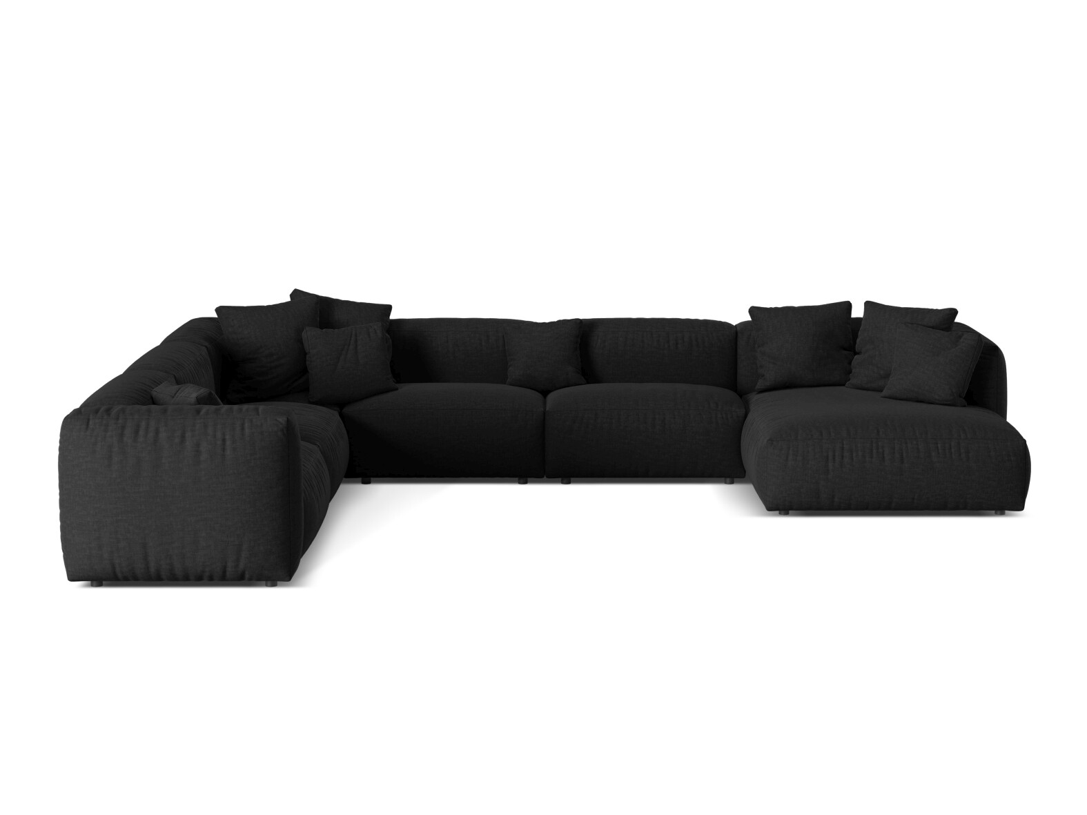 Модулен ъглов диван Sorcoro 132 (Boston Black)