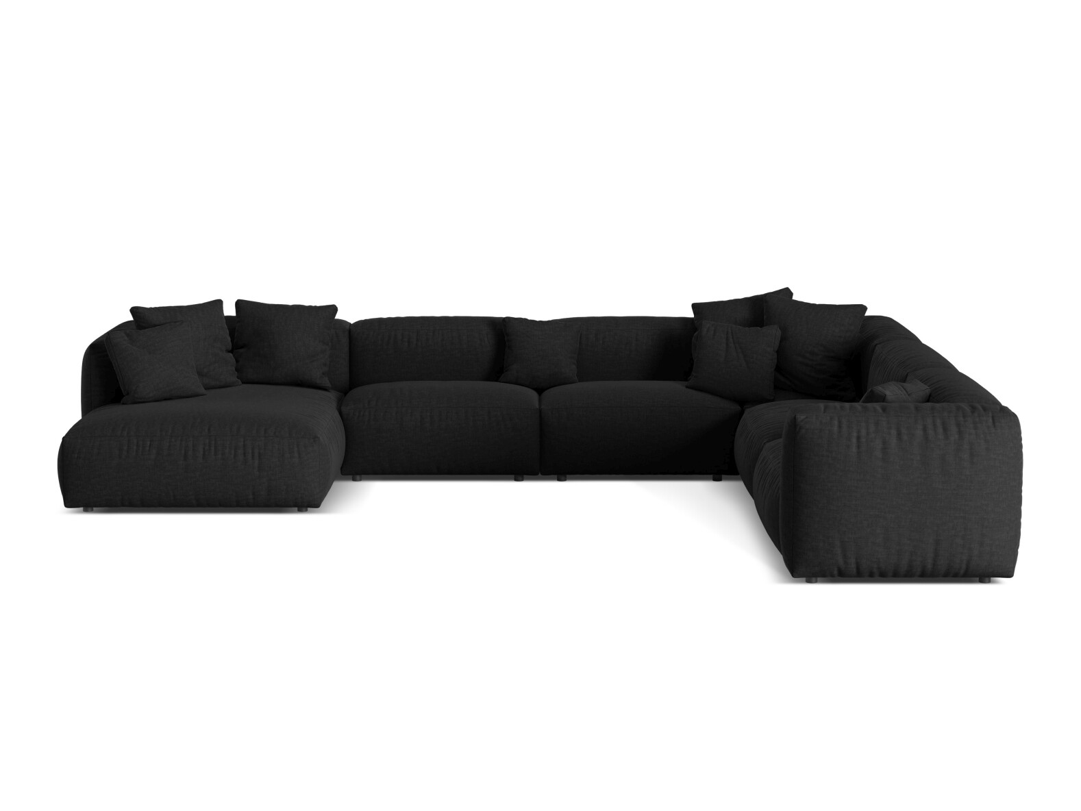 Модулен ъглов диван Sorcoro 132 (Boston Black)