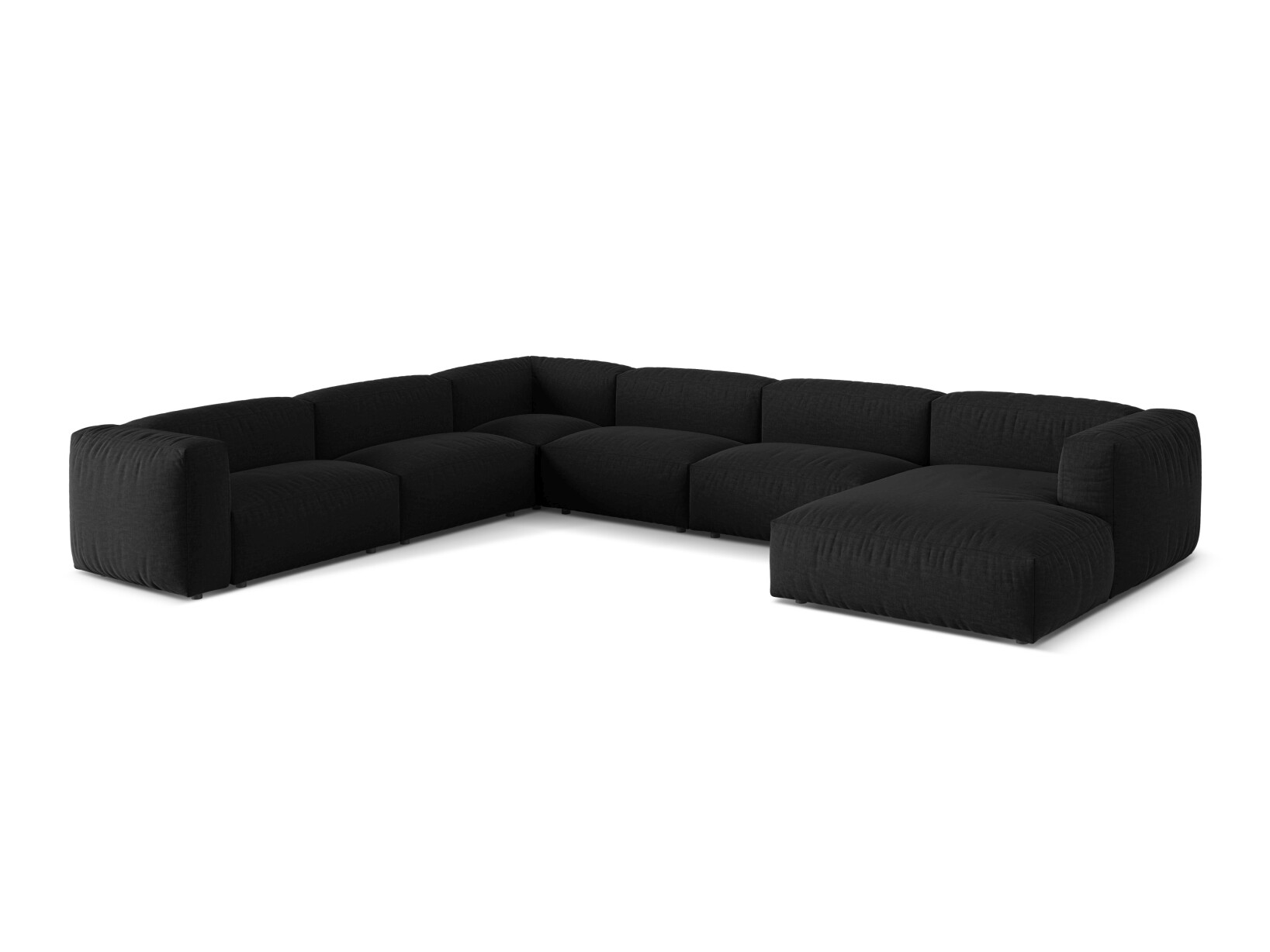 Модулен ъглов диван Sorcoro 132 (Boston Black)