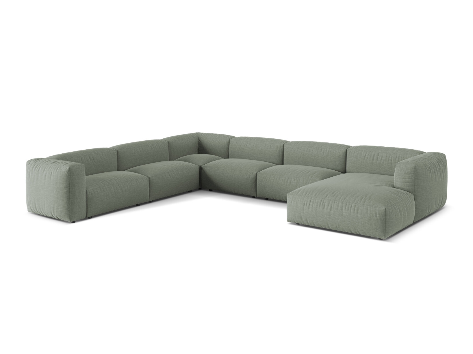 Модулен ъглов диван Sorcoro 132 (Boston Water Green)
