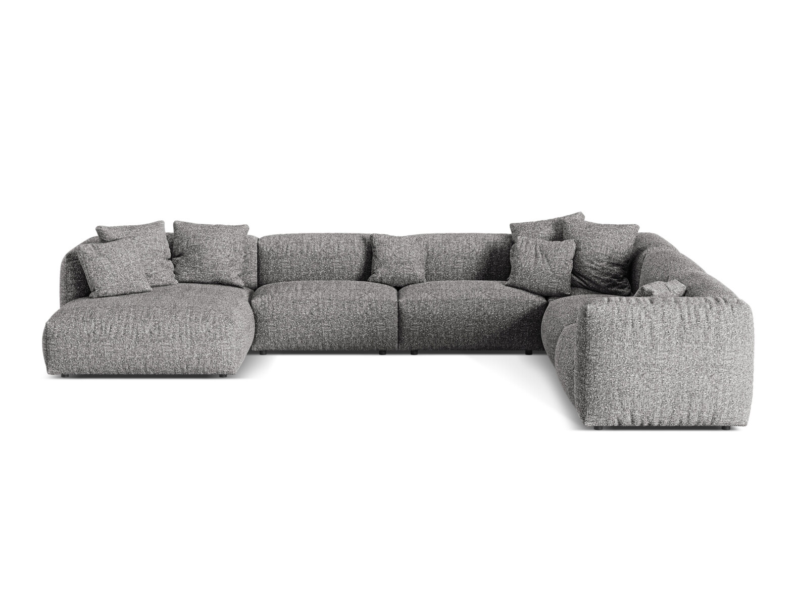 Модулен ъглов диван Sorcoro 132 (Monet Graphite)