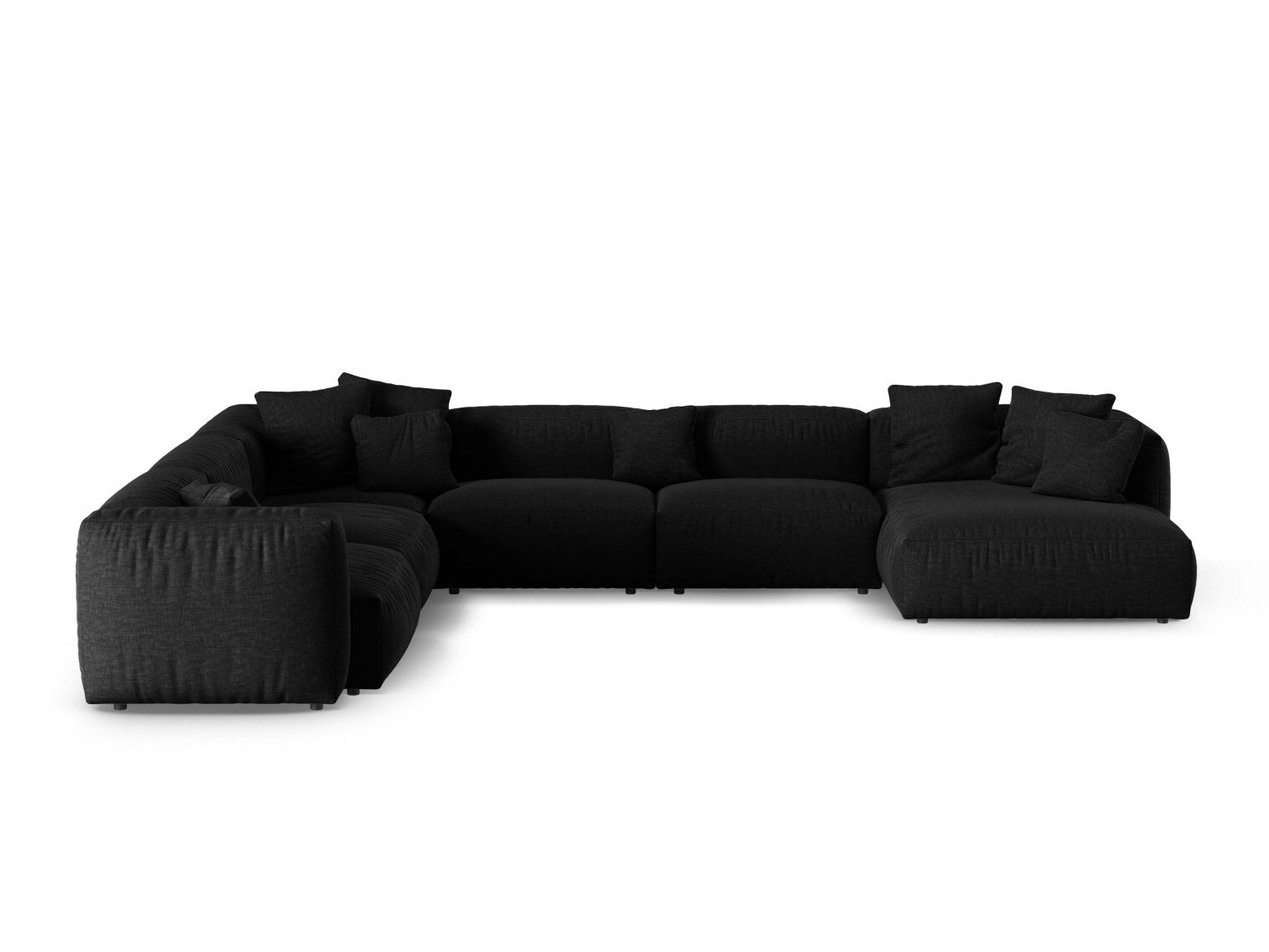 Модулен ъглов диван Sorcoro 133 (Boston Black)