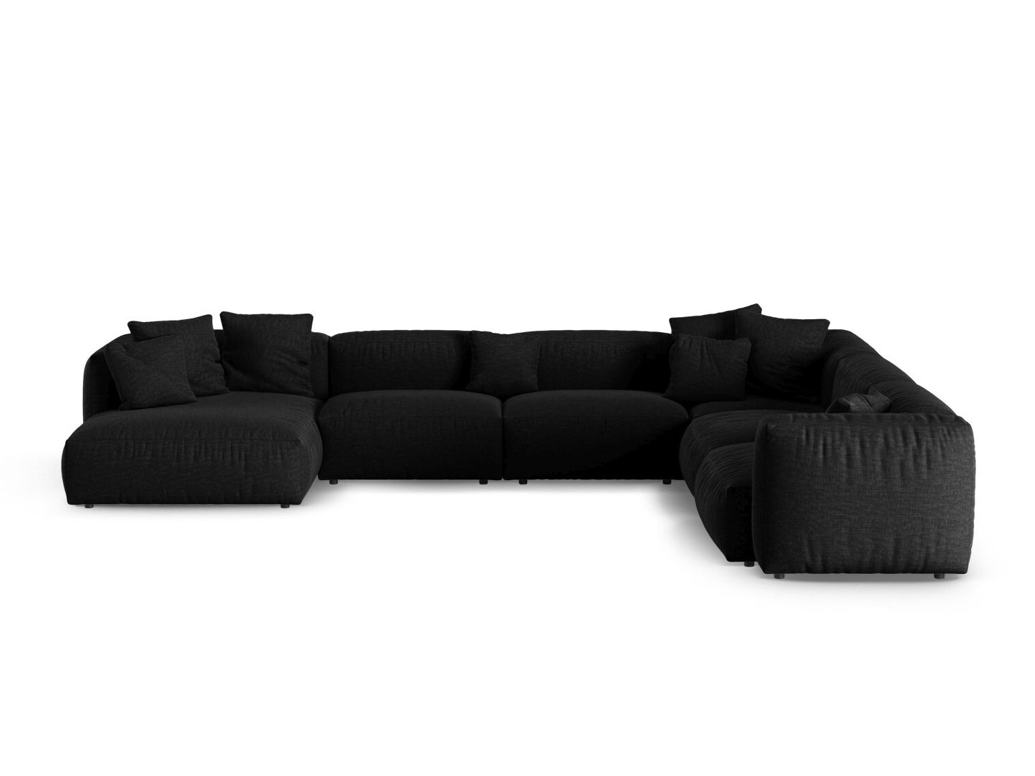 Модулен ъглов диван Sorcoro 133 (Boston Black)