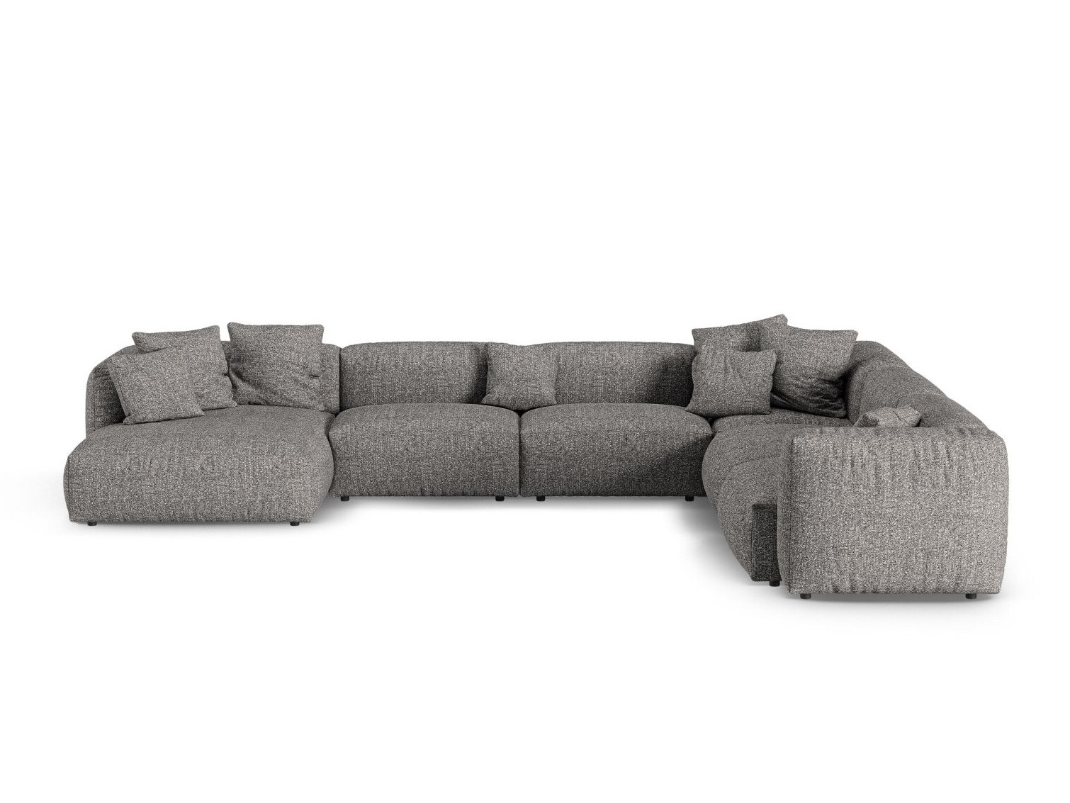 Модулен ъглов диван Sorcoro 133 (Monet Graphite)