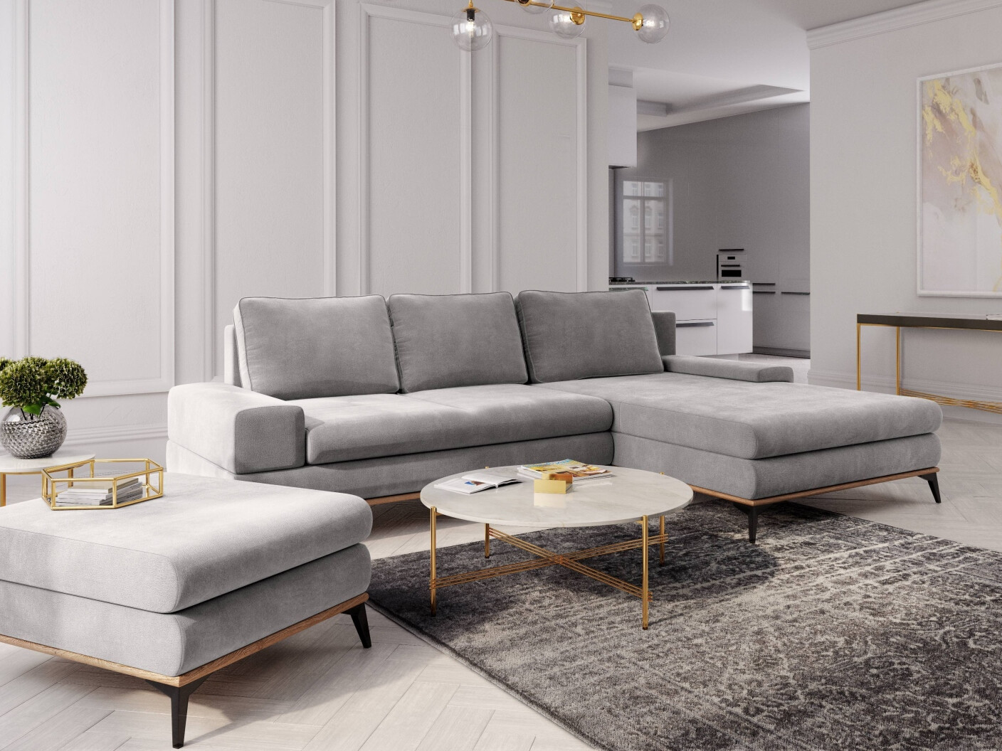 Ъглов диван Beckley 362 (Malmo 83)