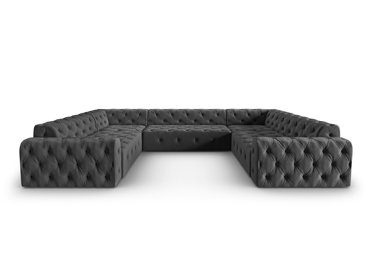 Chesterfield ъглов диван Beckley 366 (Opera Графит)