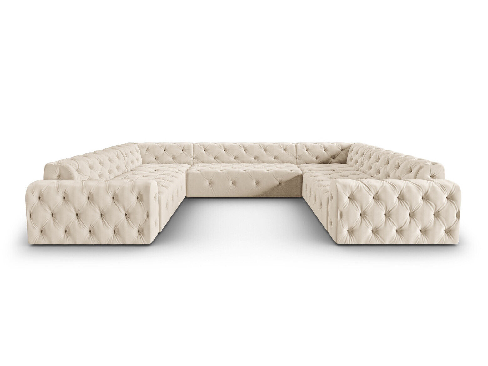 Chesterfield ъглов диван Beckley 366 (Opera Сметана)