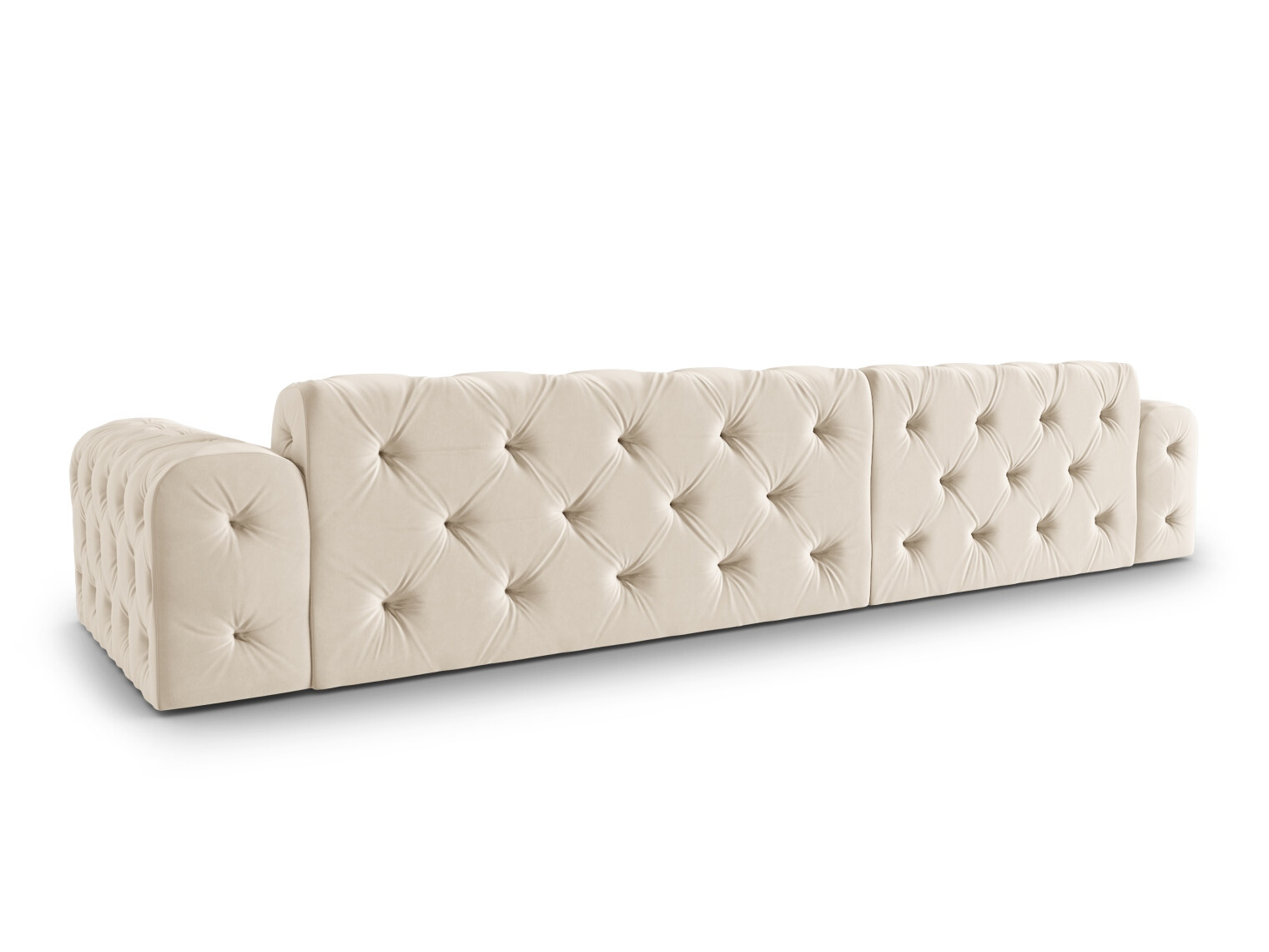 Chesterfield ъглов диван Lartiva 103 (Opera Сметана)