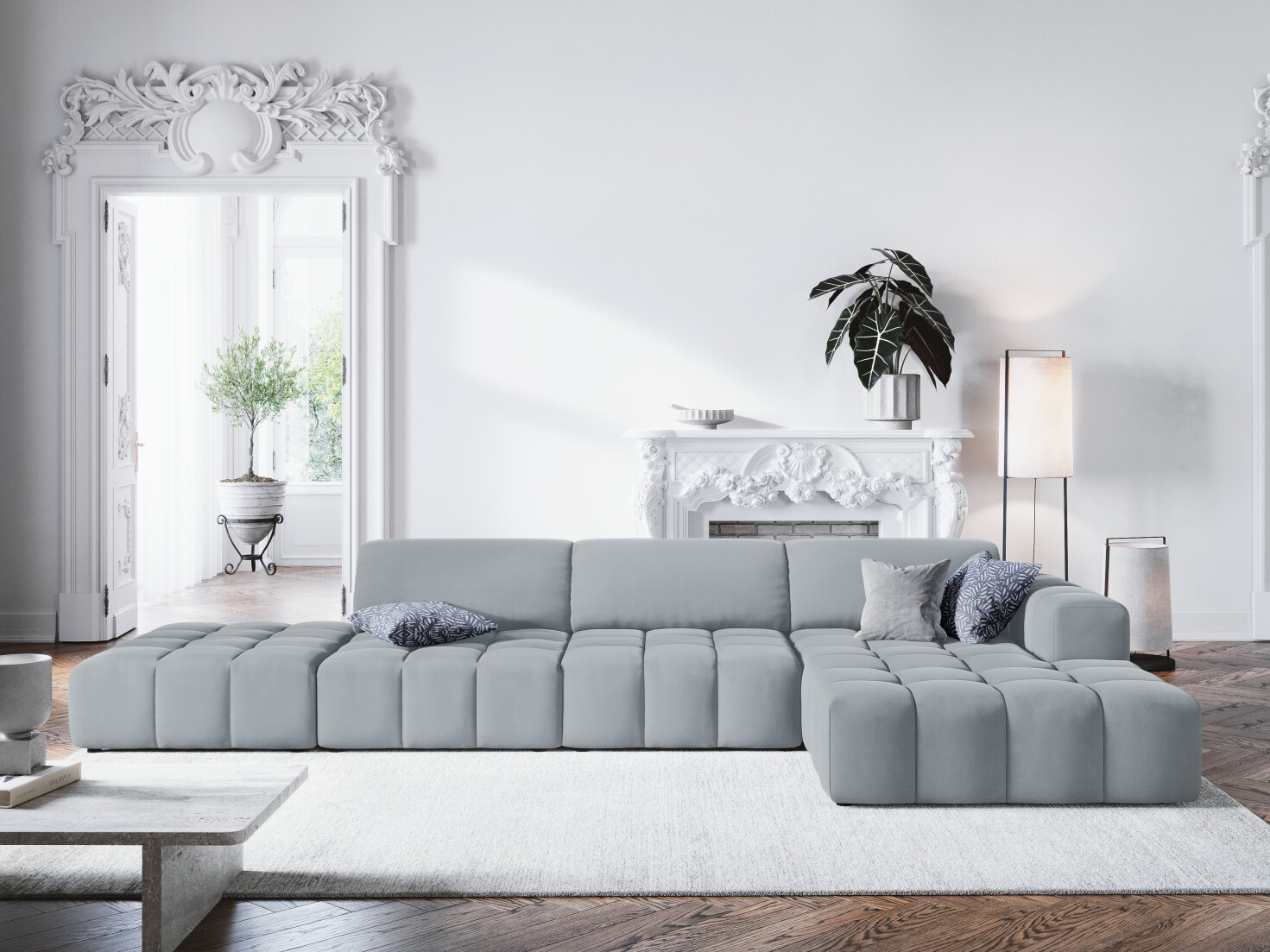 Ъглов диван Lirlivo 103 (Riviera 80)