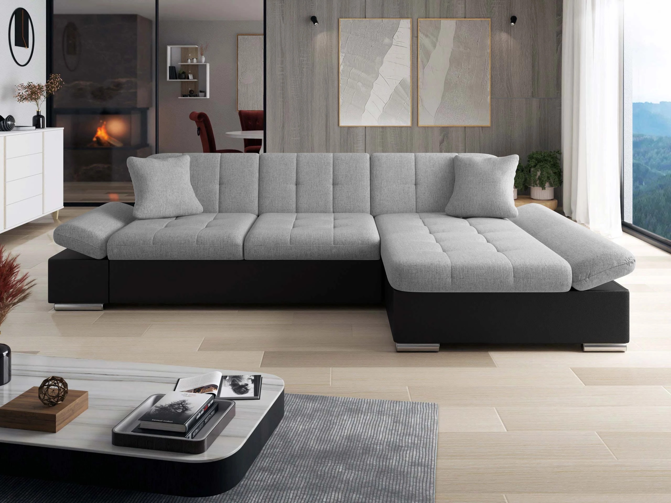 Ъглов диван Comfivo Sanitas I (Soft 011 + Soul 17)