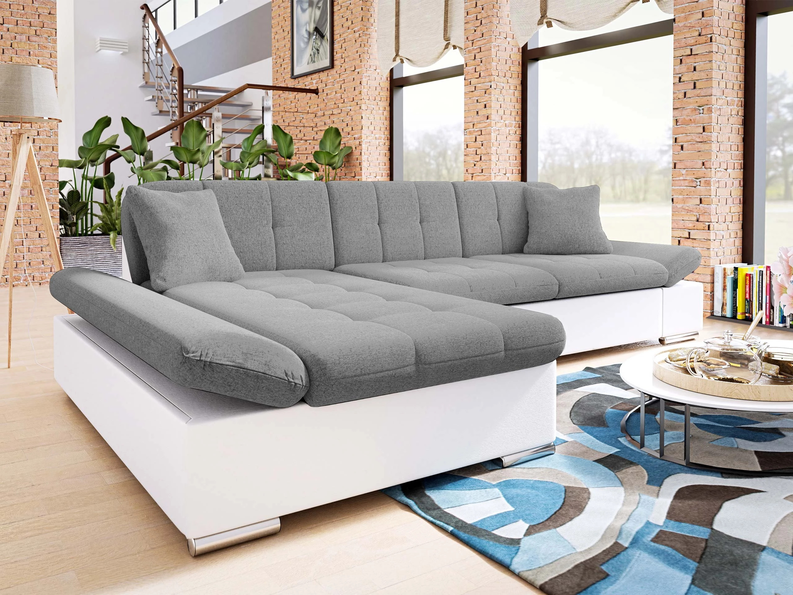 Ъглов диван Comfivo Sanitas I (Soft 017 + Soul 17)