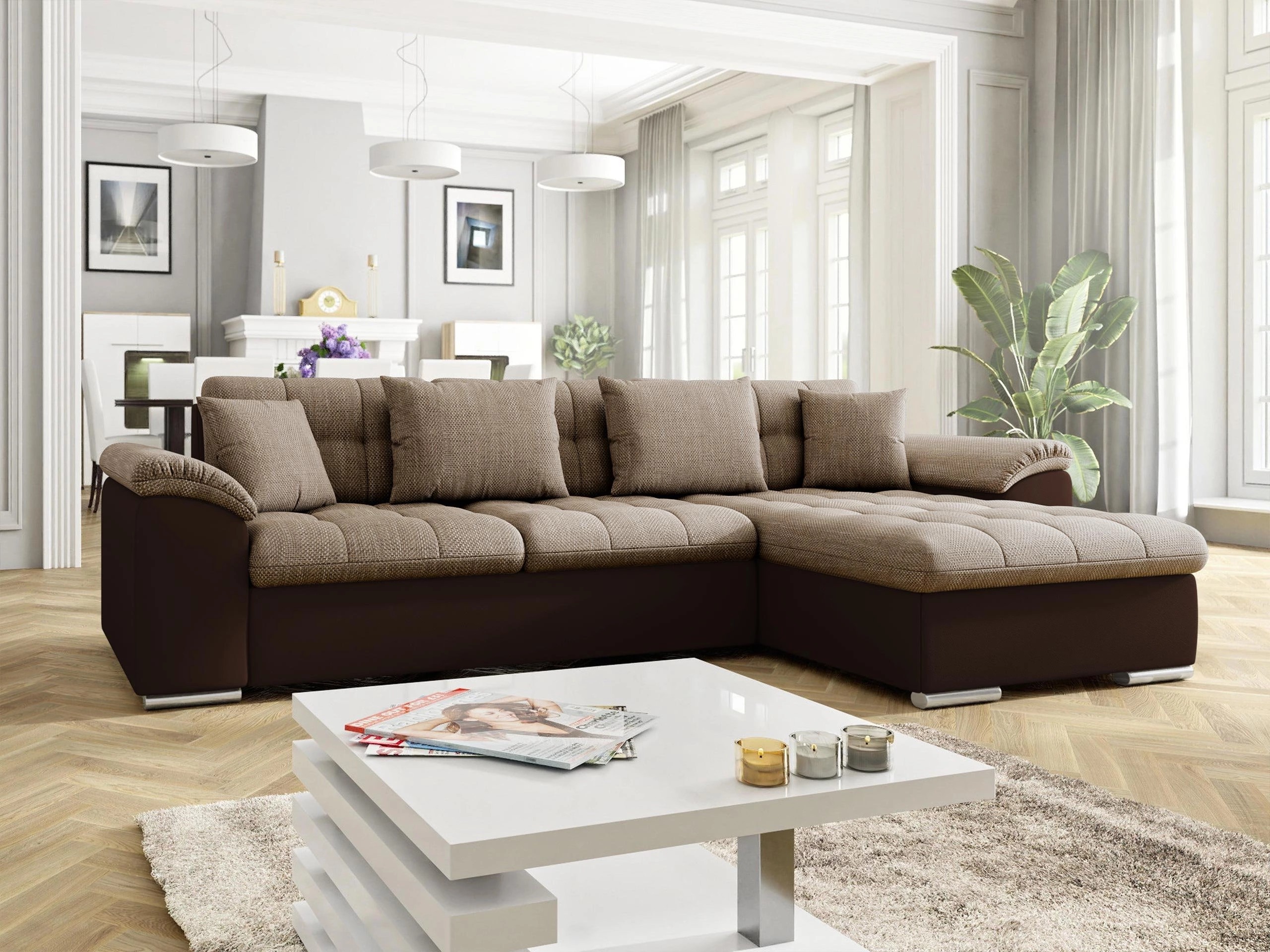 Ъглов диван Comfivo Mica (Soft 066 + Lawa 02)