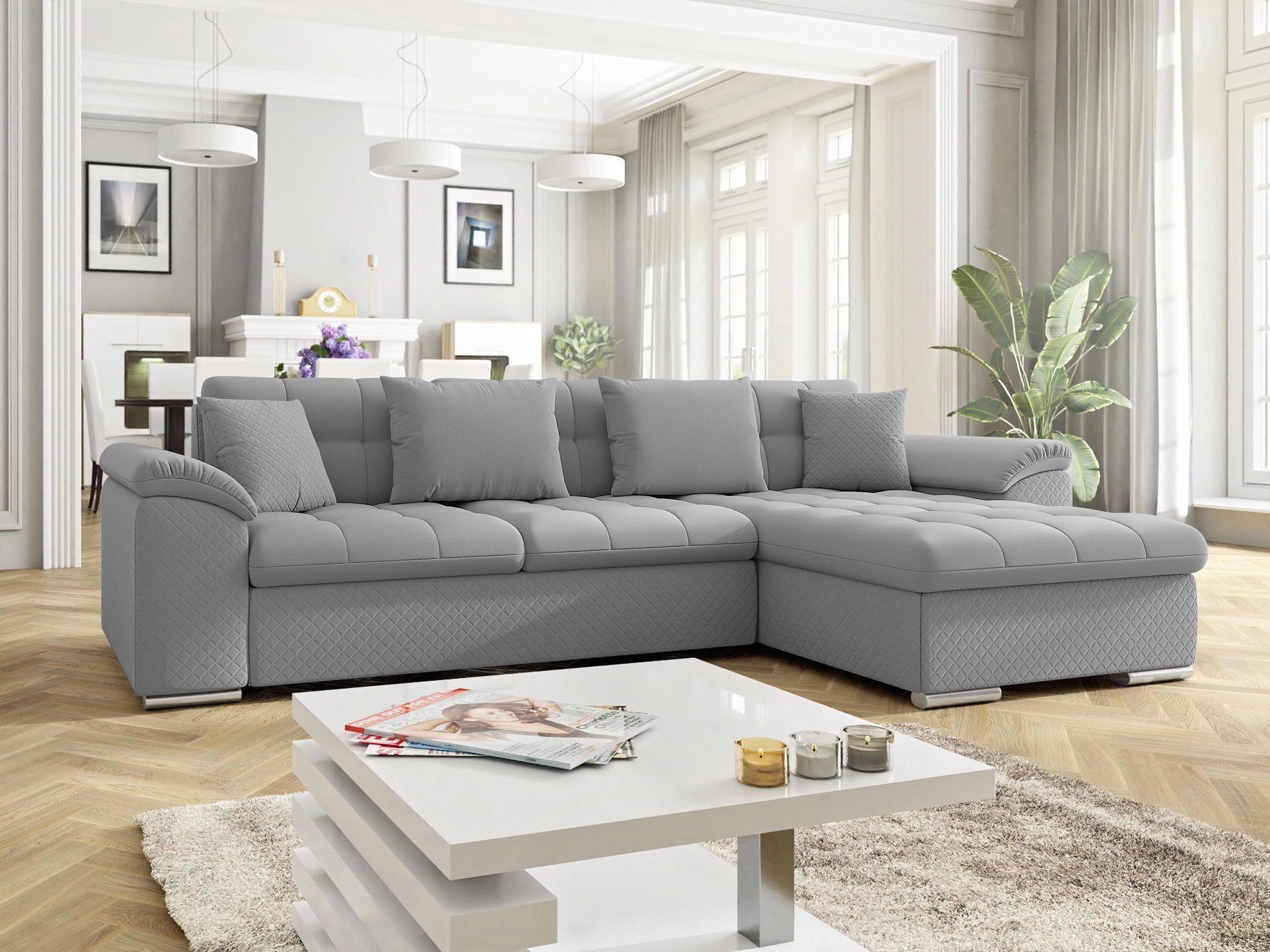 Ъглов диван Comfivo Mica (Uttario Velvet 2972-U03 + Uttario Velvet 2972)