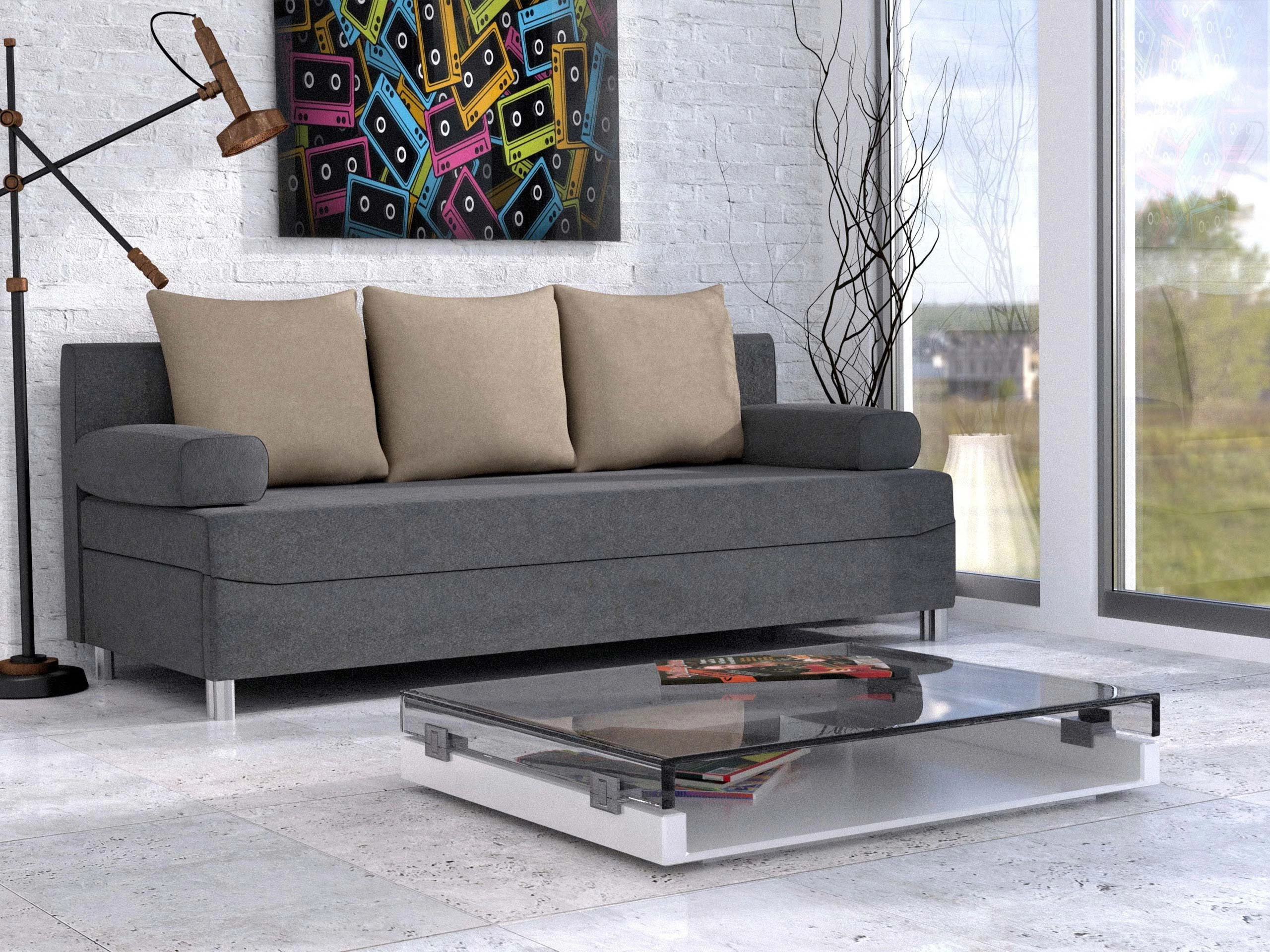 Разтегателен диван Comfivo Artes (Alova 36 + Alova 07)
