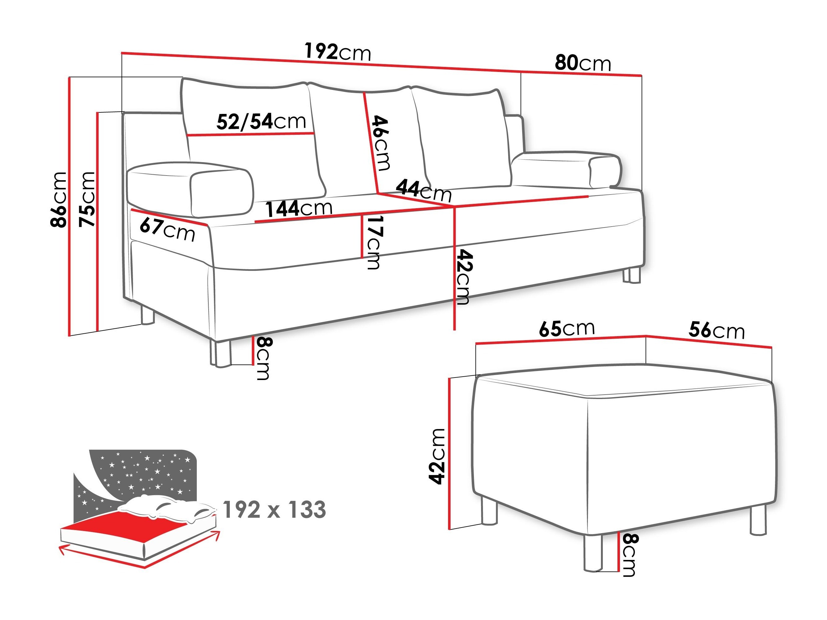 Комплект мека мебел Comfivo Artes (Lux 05 + Evo 32)