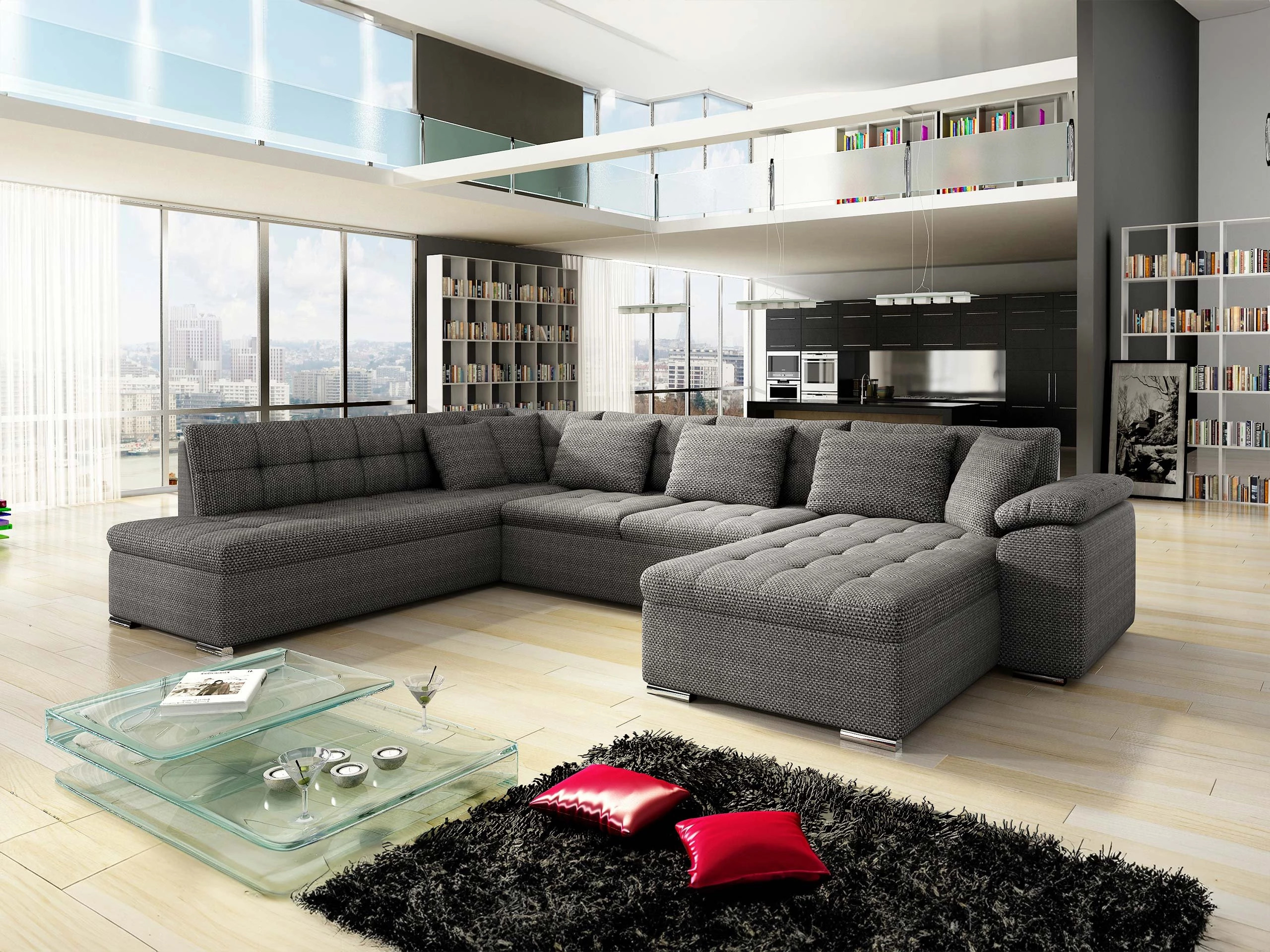 Ъглов диван Comfivo Gemma II (Десен)