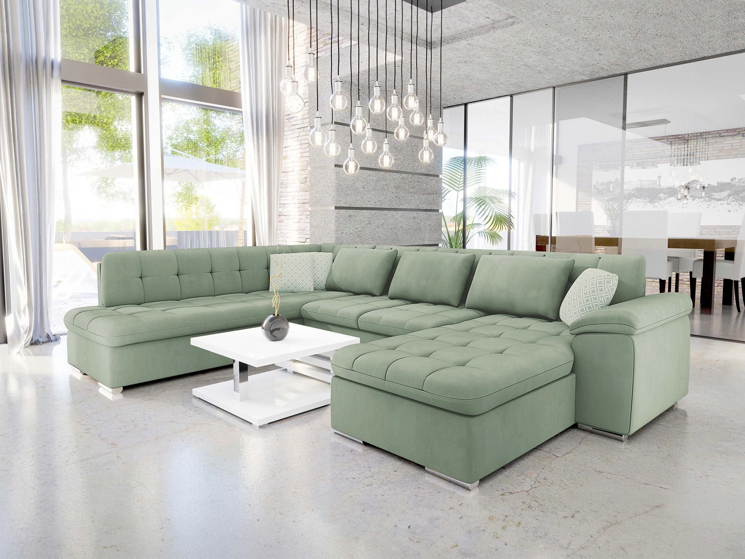 Ъглов диван Comfivo Gemma II (Десен)