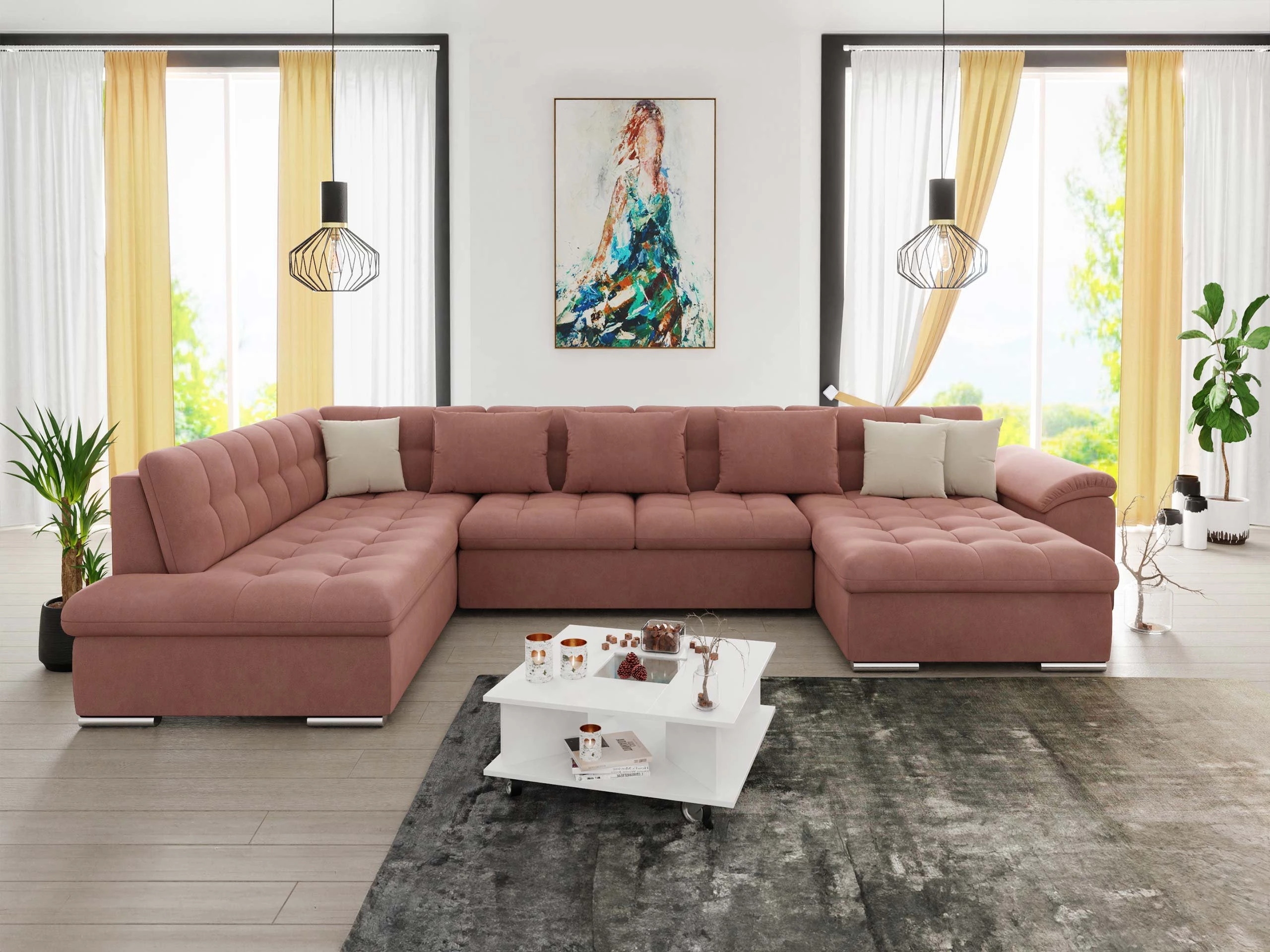 Ъглов диван Comfivo Gemma II (Десен)