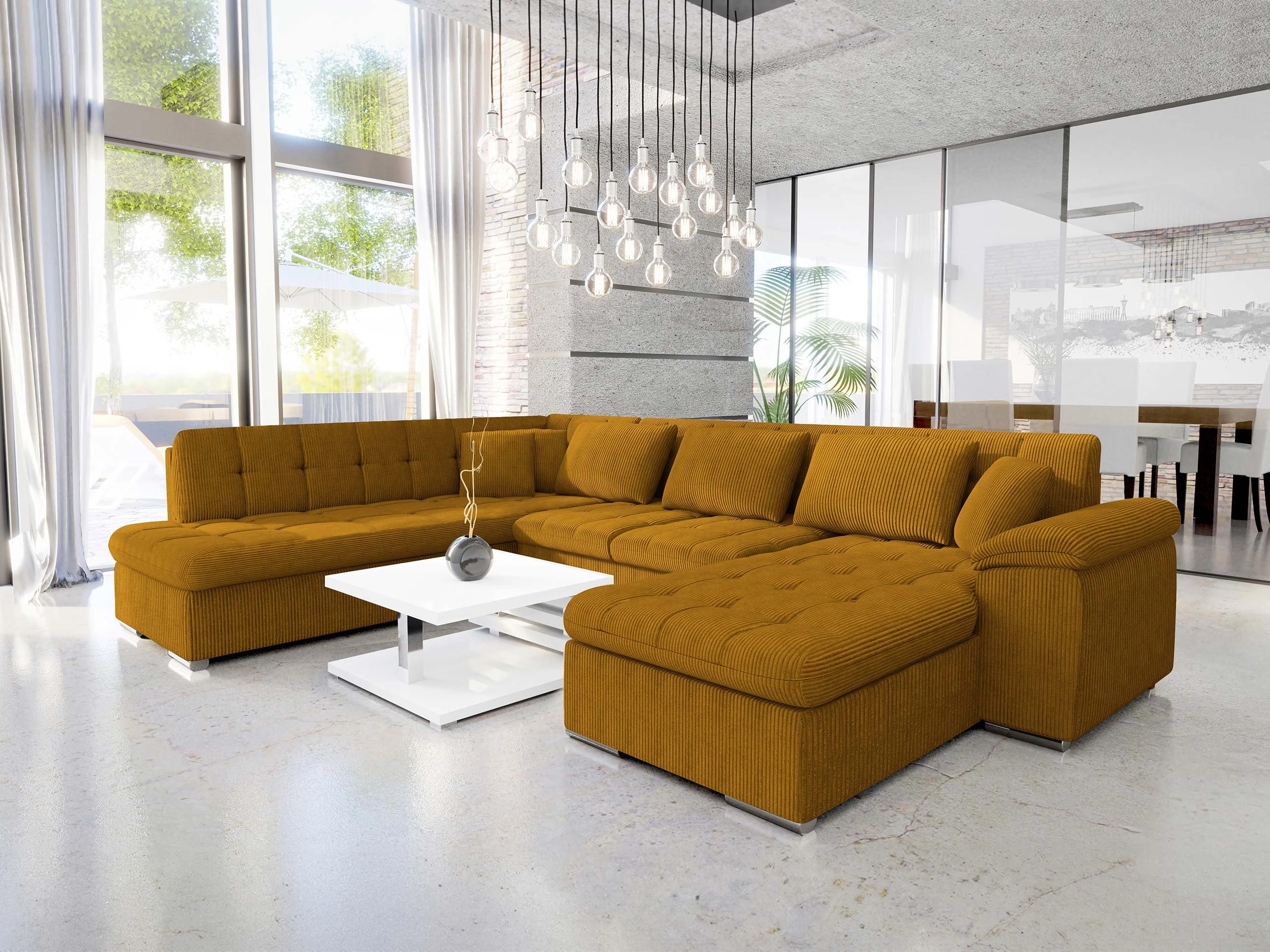 Ъглов диван Comfivo Gemma II (Десен)
