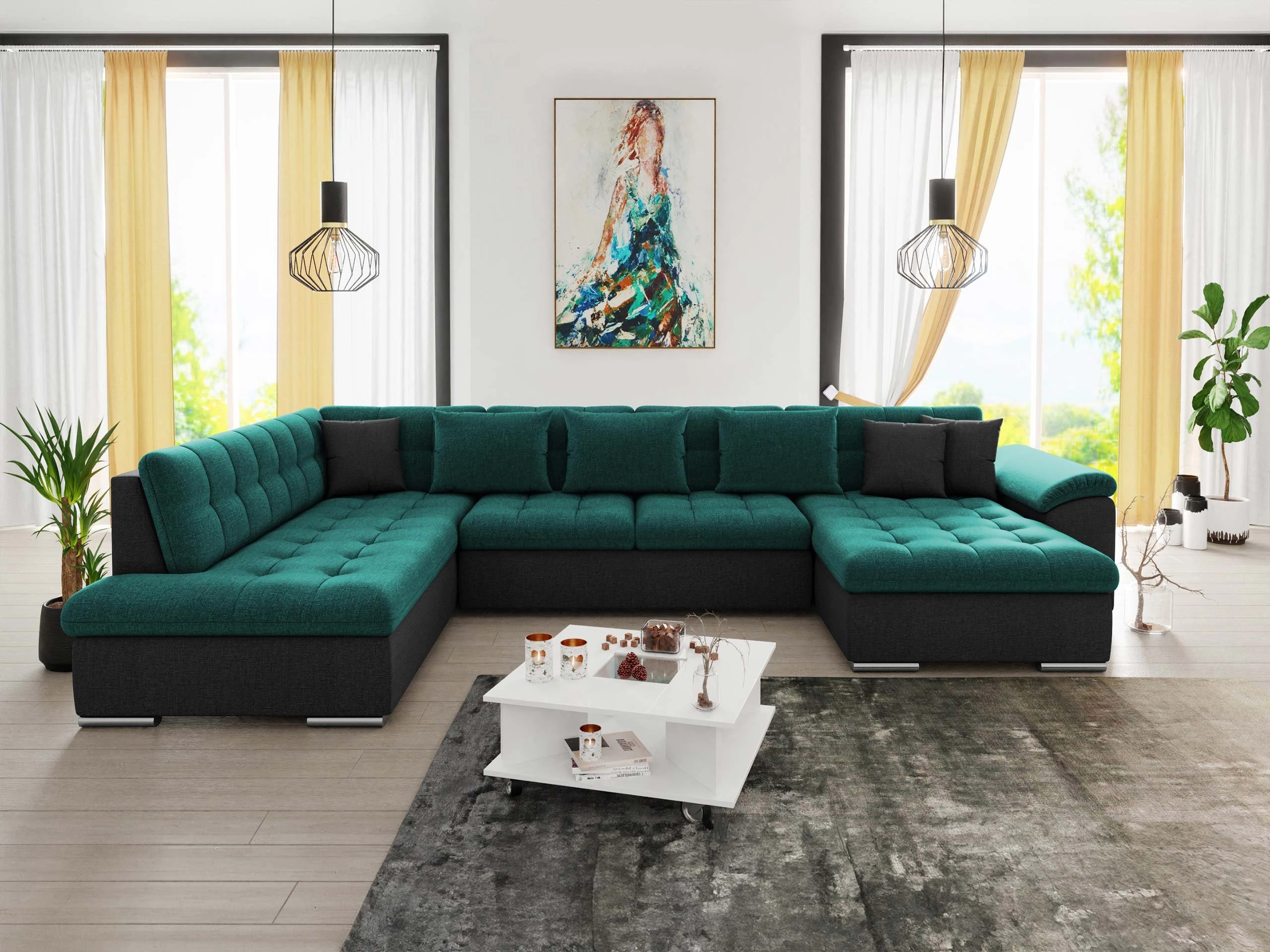 Ъглов диван Comfivo Gemma II (Десен)