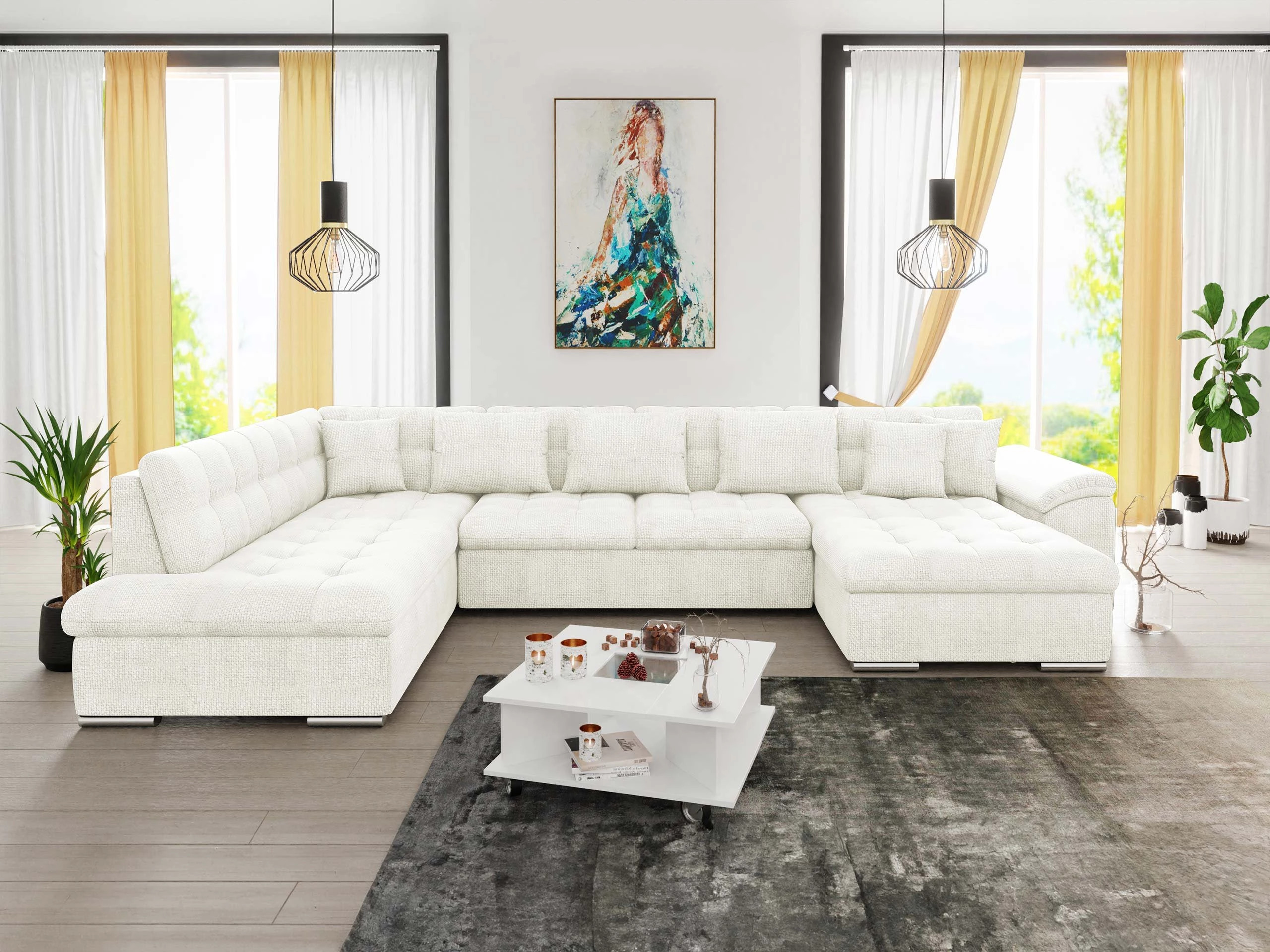 Ъглов диван Comfivo Gemma II (Десен)