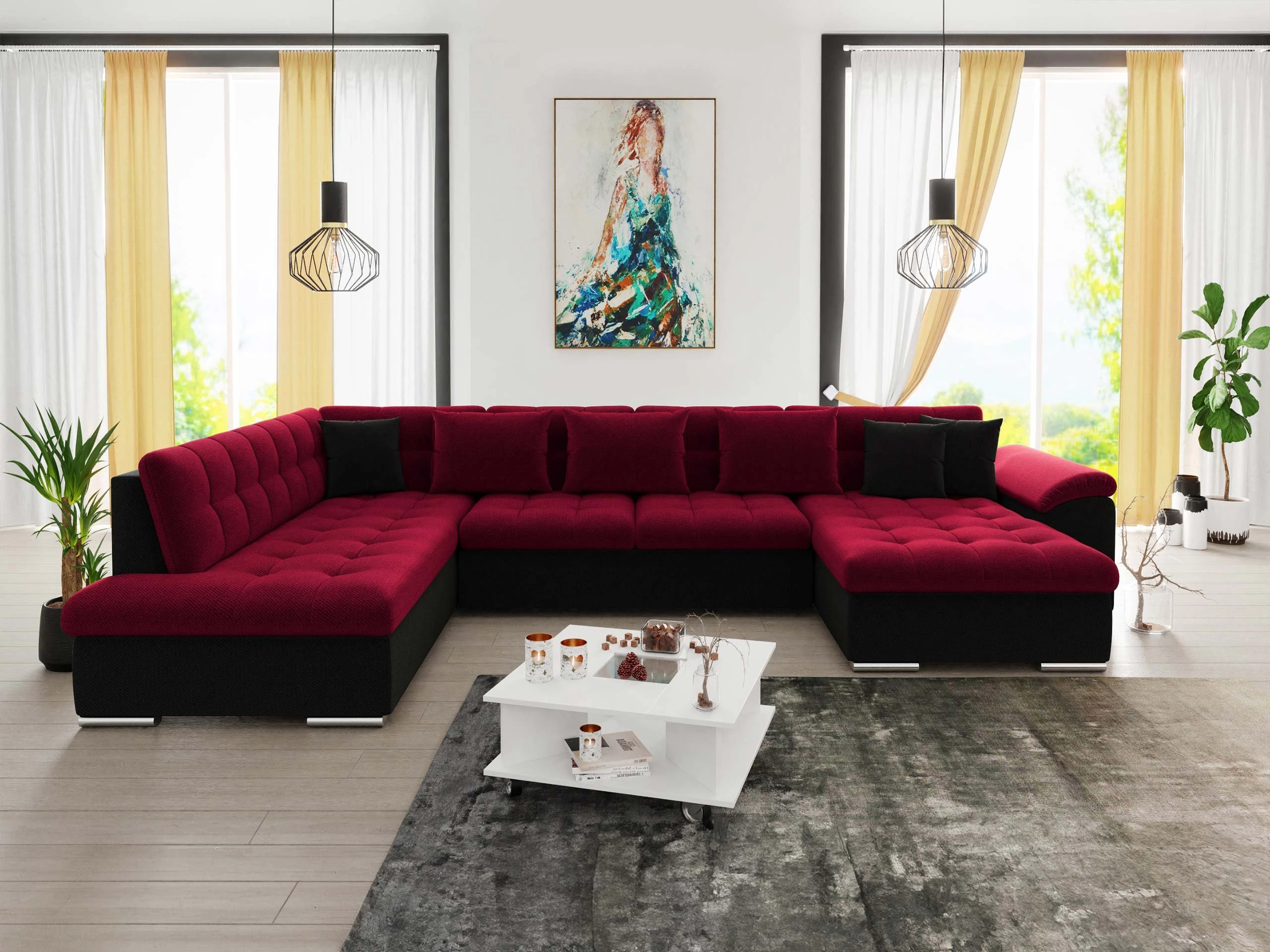 Ъглов диван Comfivo Gemma (Десен)
