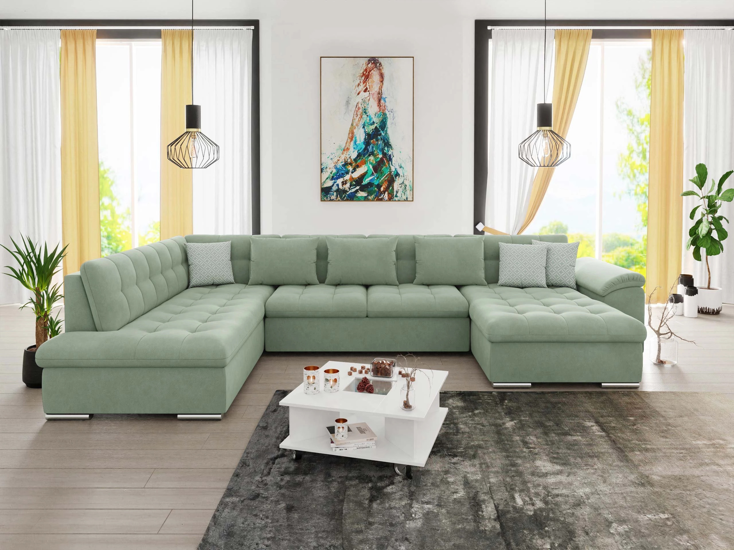 Ъглов диван Comfivo Gemma (Десен)