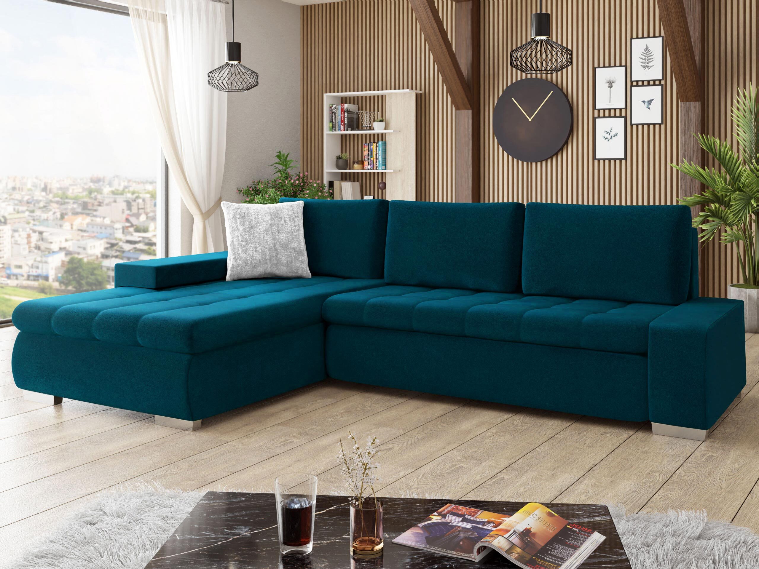 Ъглов диван Comfivo Nitor II (Venus Velvet 2911 + Miu 2059)