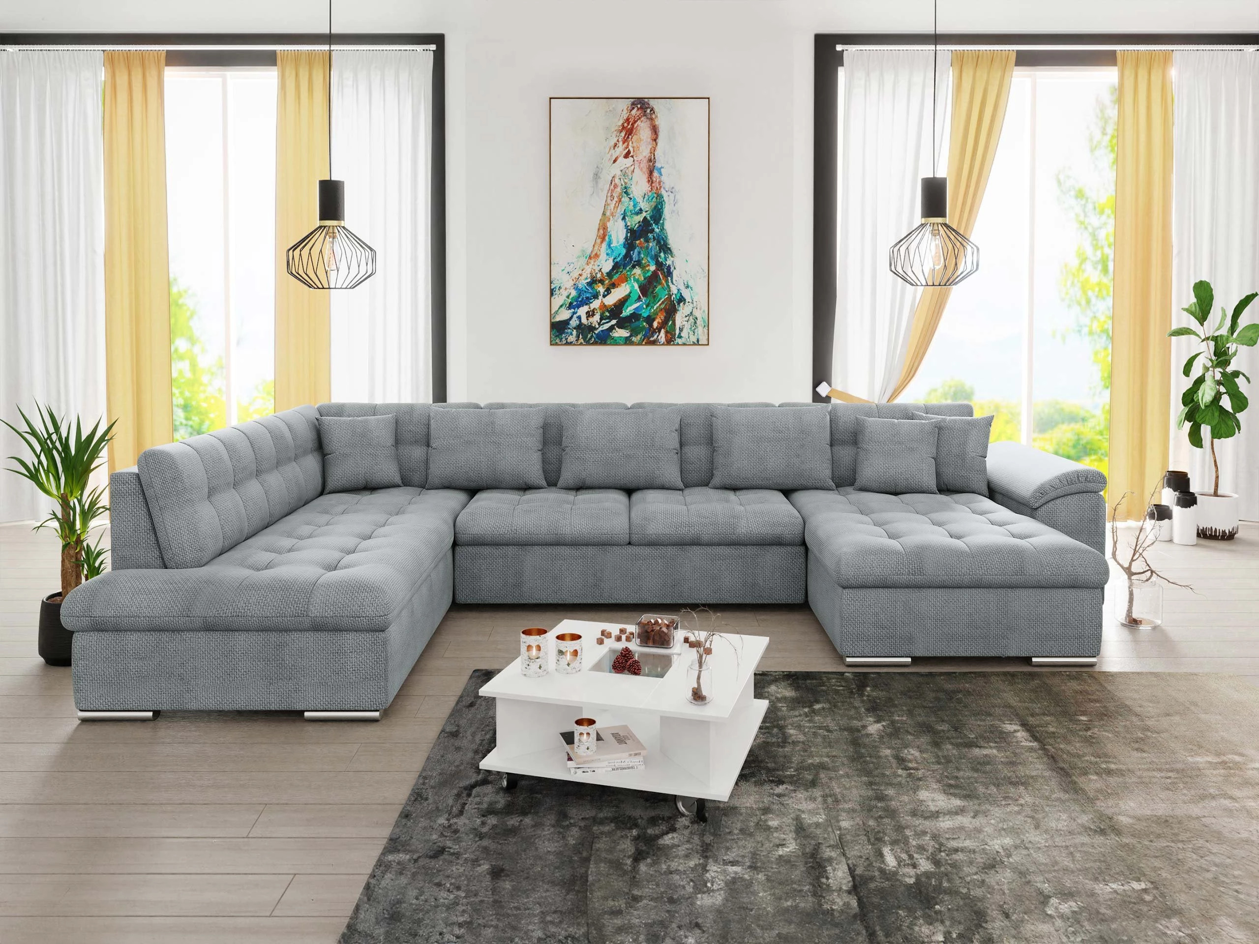 Ъглов диван Comfivo Gemma (Десен)